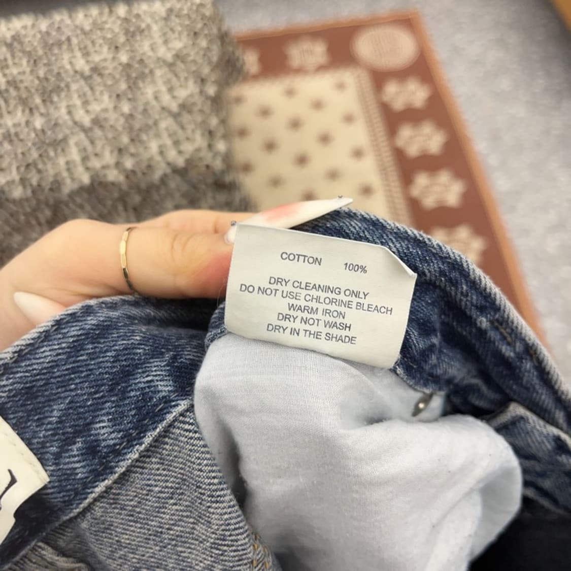 ACME 빈티지 캐주얼 와이드 워싱 데님팬츠 S C09404 상품이미지7