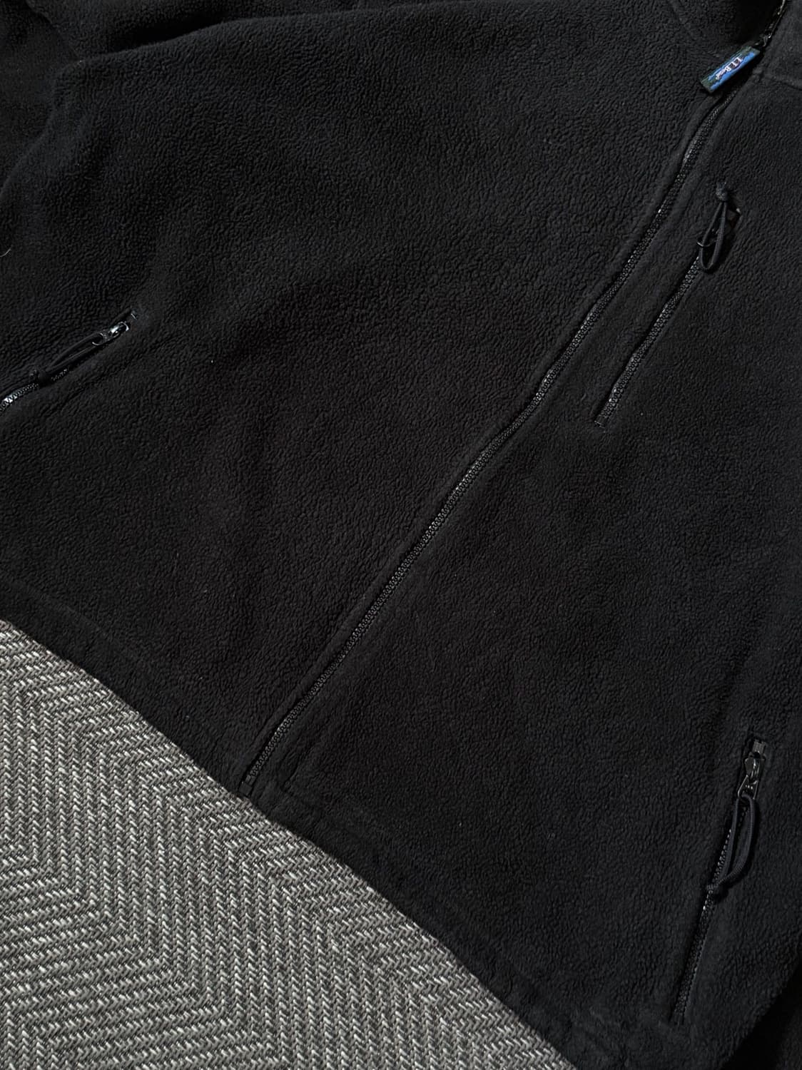 90s USA 엘엘빈 블랙 플리스 집업자켓 (105-110) 상품이미지4