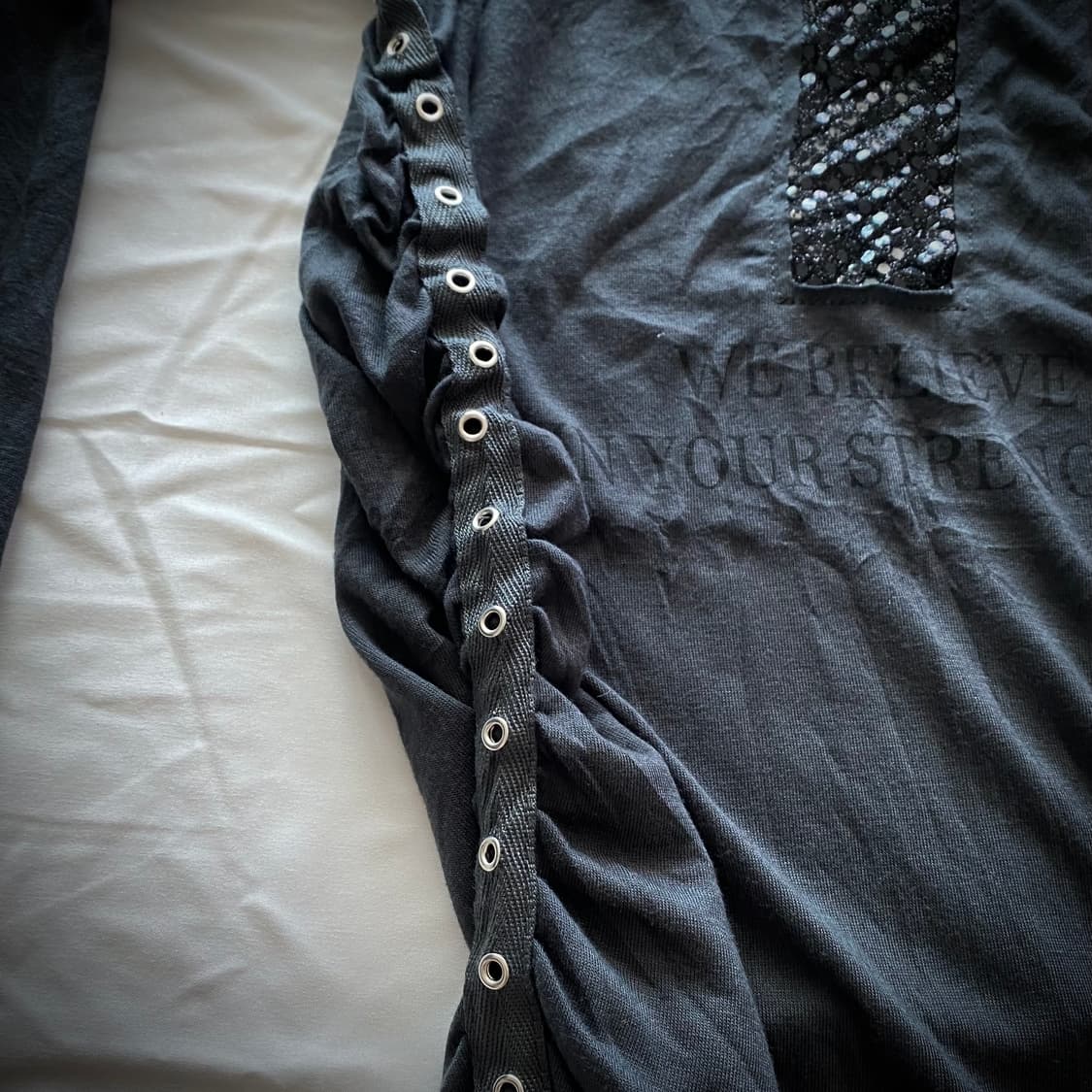 Y2K 펑크 무드 십자가 원피스 상품이미지3