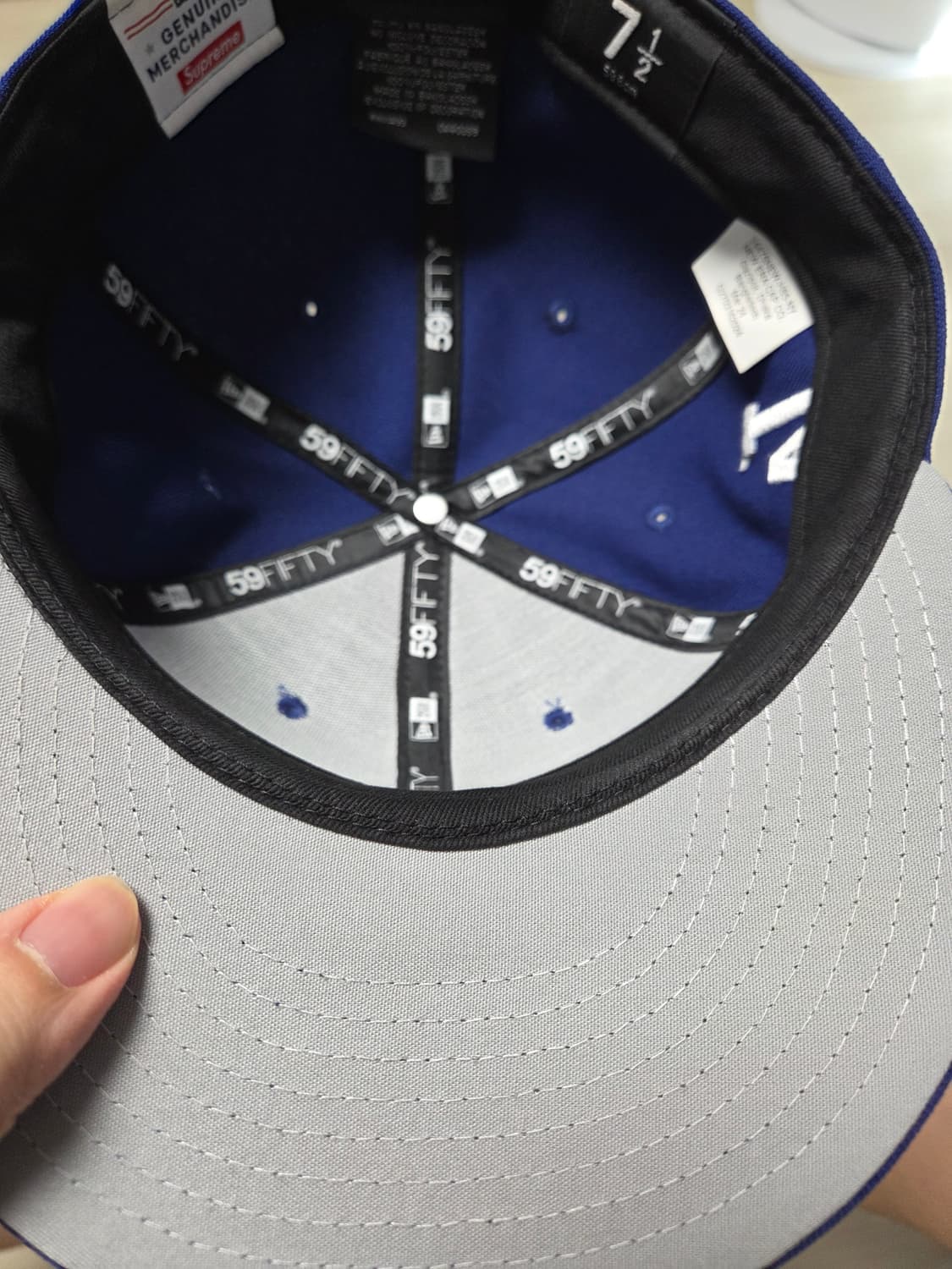 슈프림 다저스 MLB 팀 박스로고 뉴에라 다크로얄 로스 앤젤레스 상품이미지6