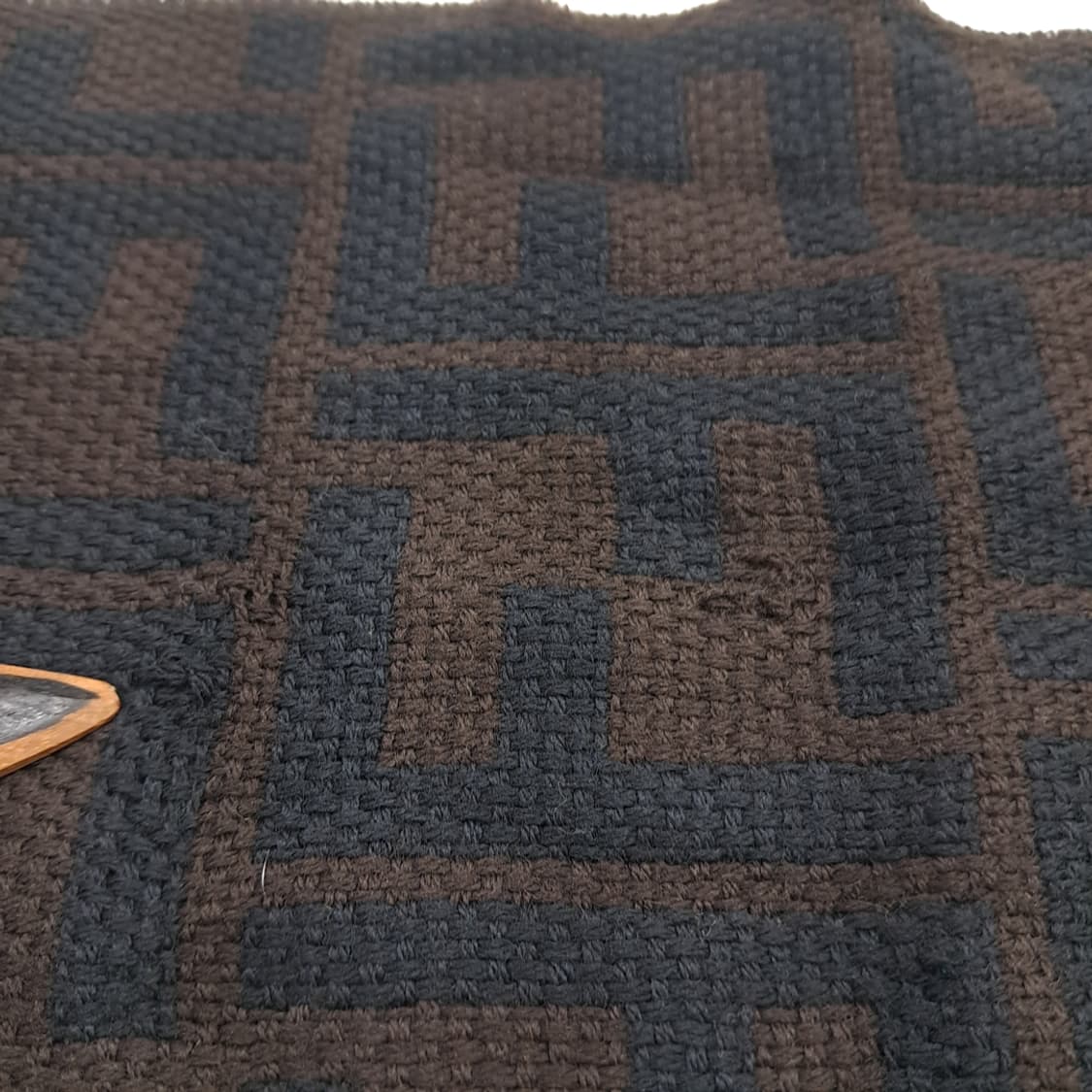 MX148 펜디 FF 로고 다크브라운 울 목도리 머플러 상품이미지9