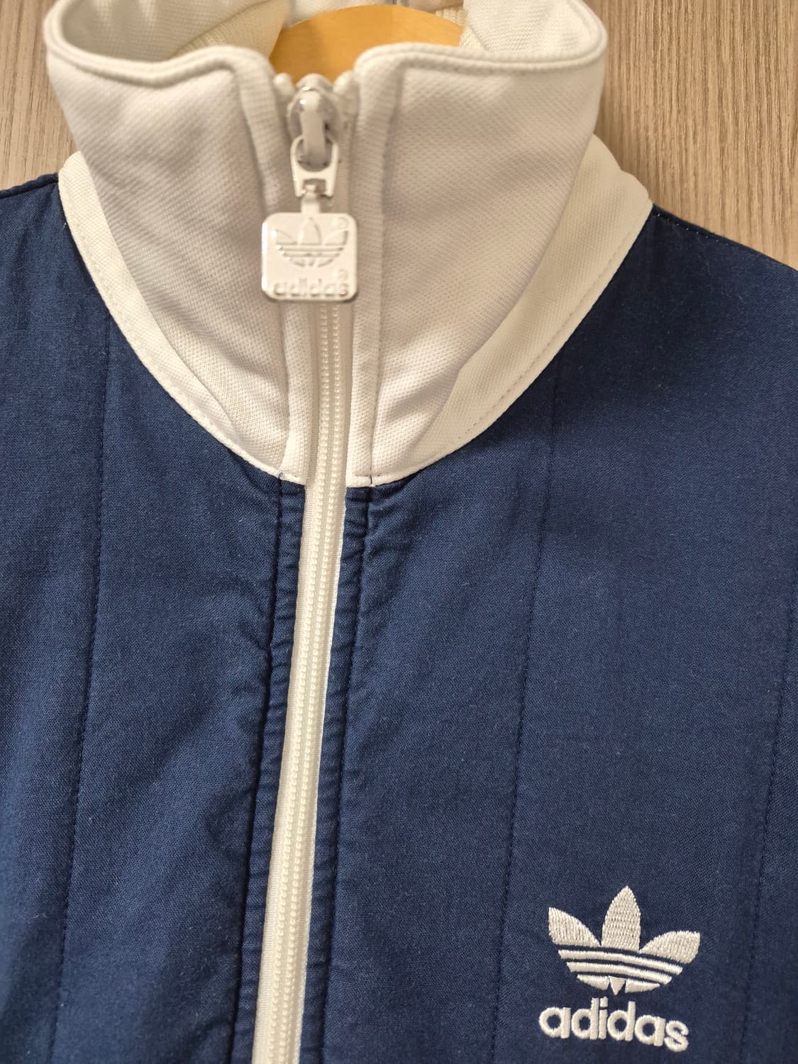 아디다스 해외판 희귀STV 네이비 화이트 배색 트랙탑져지95 상품이미지2