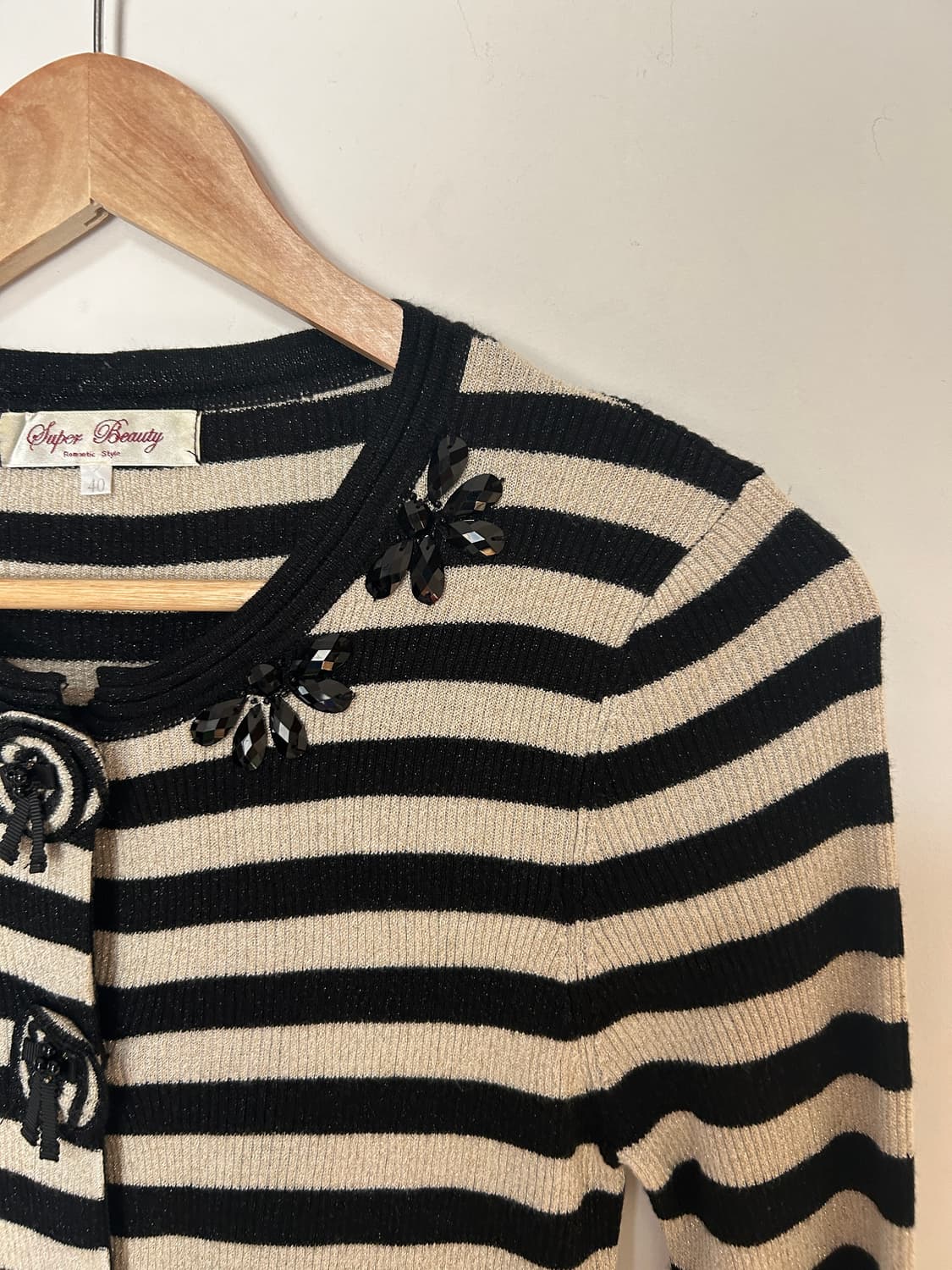 스트라이프 비즈 가디건  상품이미지2