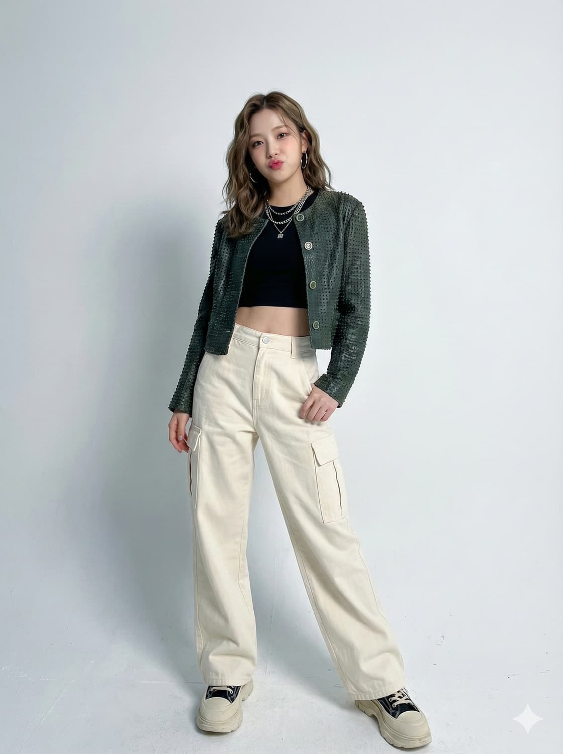 엠포리오 아르마니 펀칭 양가죽 자켓_55 상품이미지1