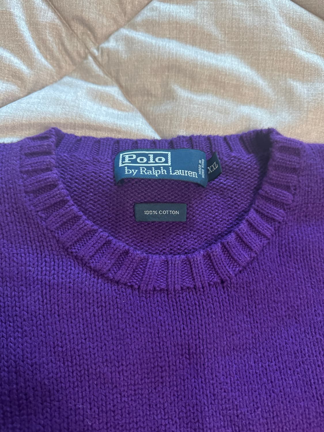 폴로 랄프 로렌 퍼플니트 XXL 상품이미지3