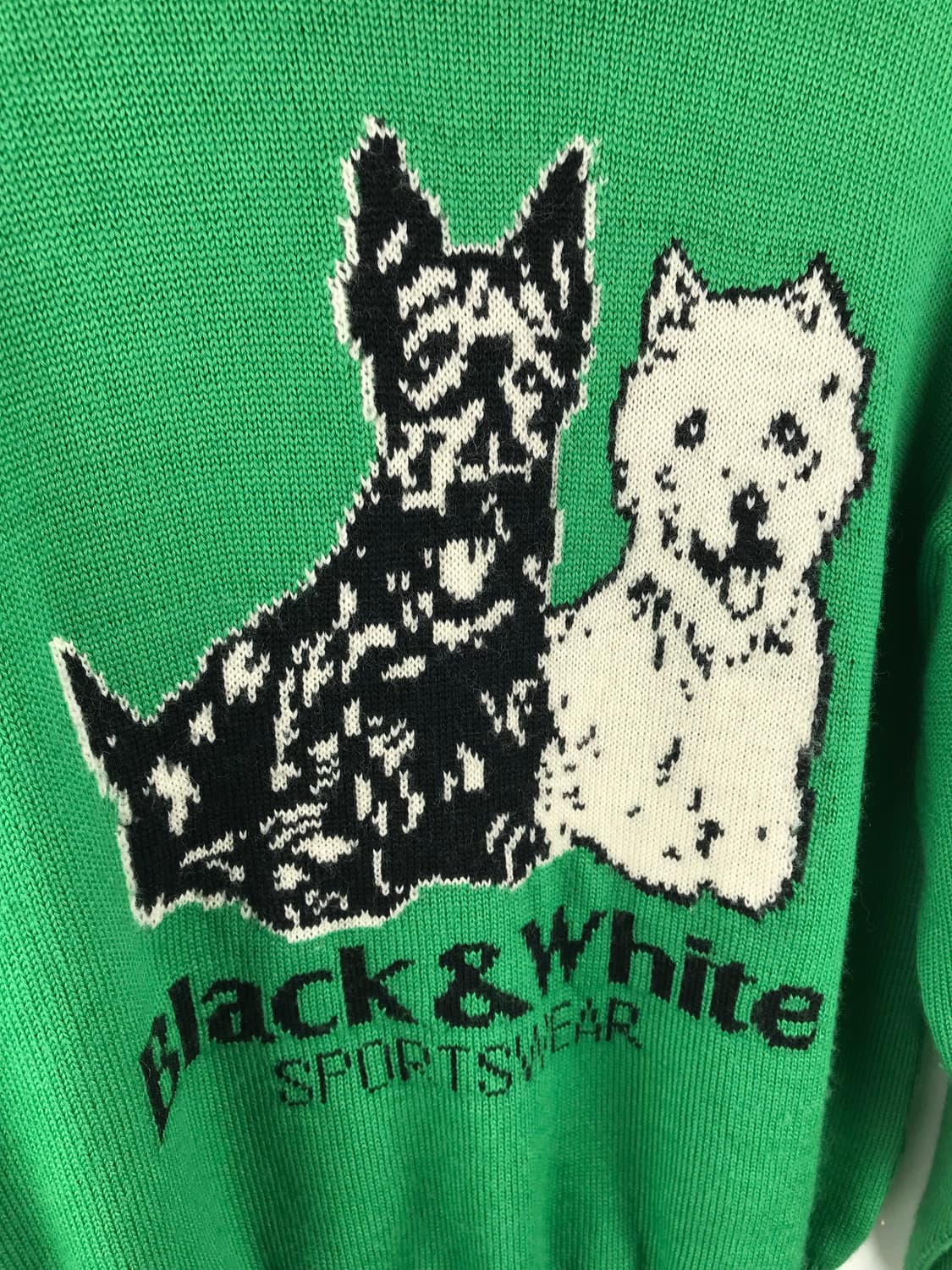 y2k 올드스쿨 빈티지 그린코어 니트 맨투맨 블록코어 아메리칸 초록색 상품이미지4