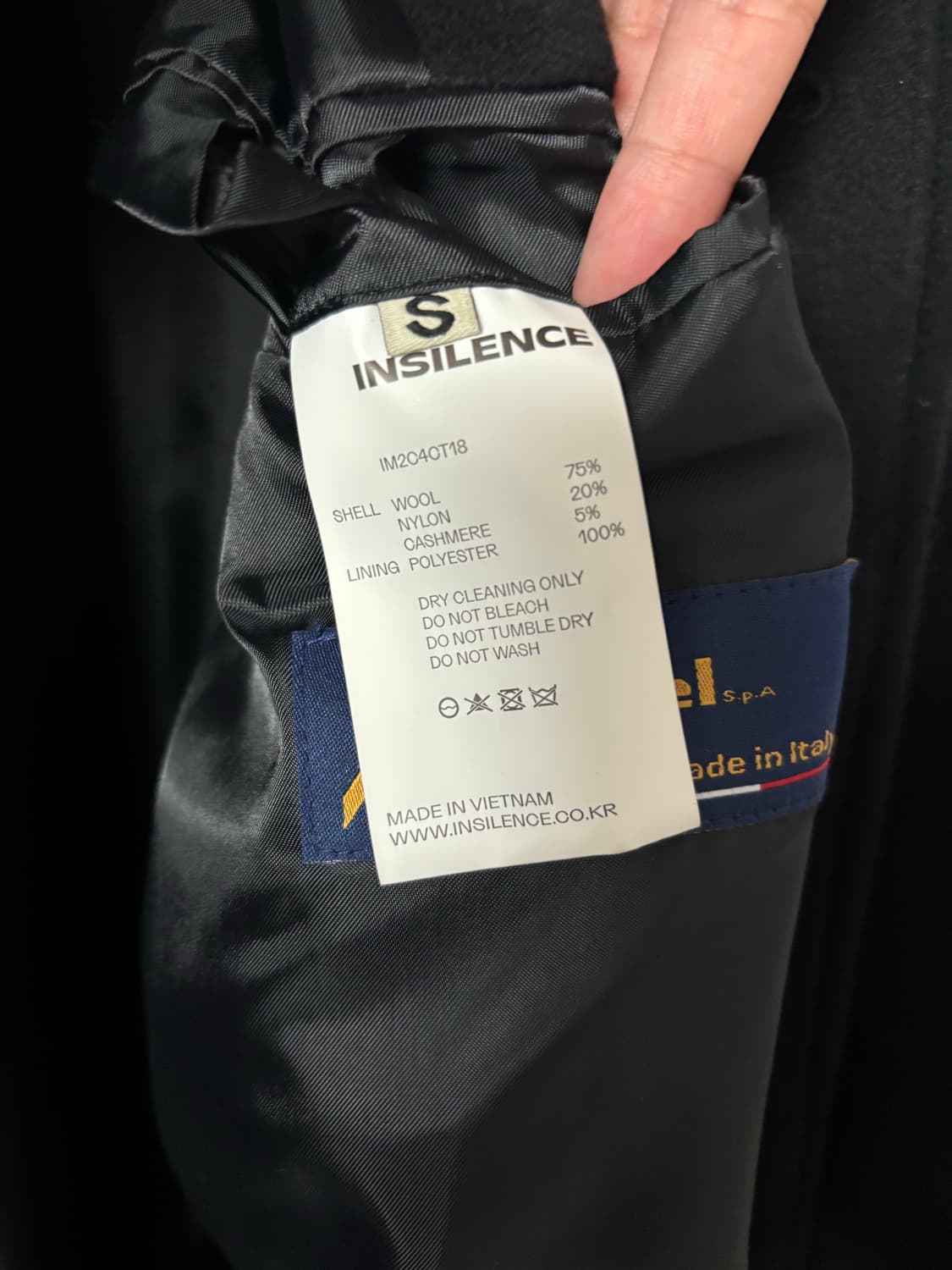 인사일런스 마펠 캐시미어 발마칸 코트 상품이미지3