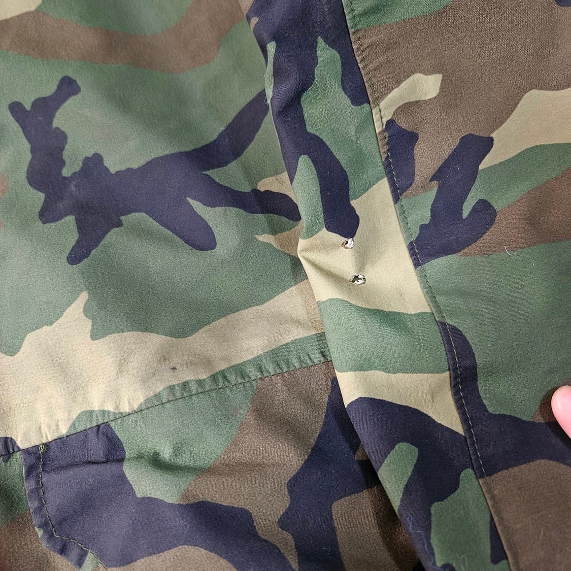 카모플라쥬 빈티지 밀리터리 후드캡 바람막이 자켓 상품이미지9