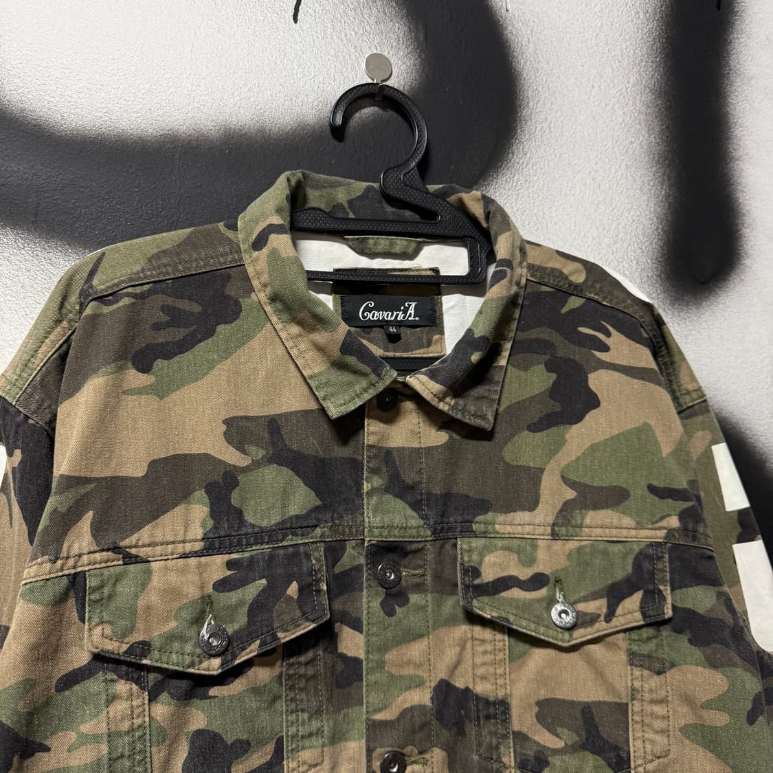 VTG 빈티지 밀리터리 카모 패턴 빅 레터링 자켓 상품이미지3