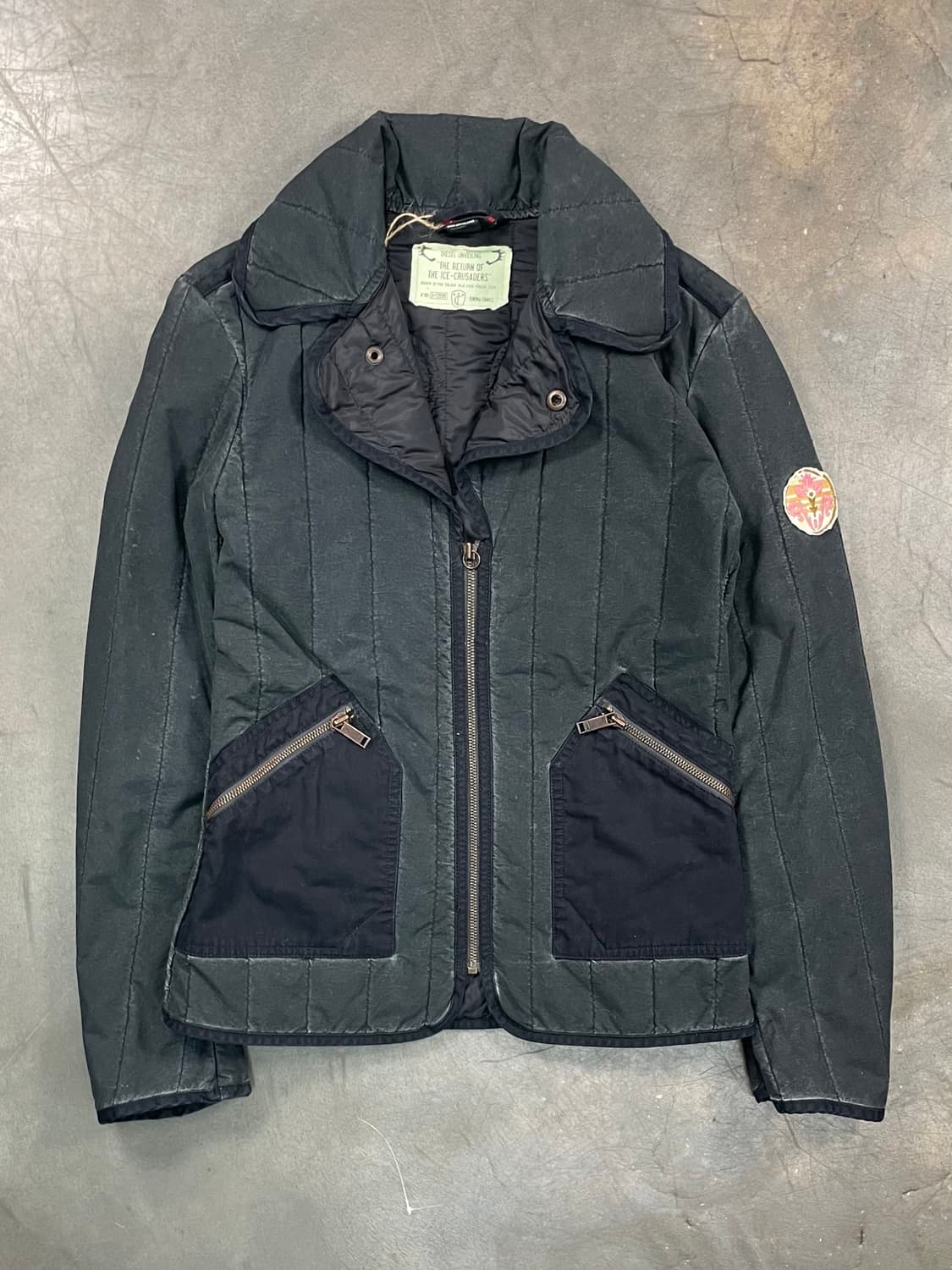 재팬 디젤 버티컬 퀼티드 자켓 상품이미지1