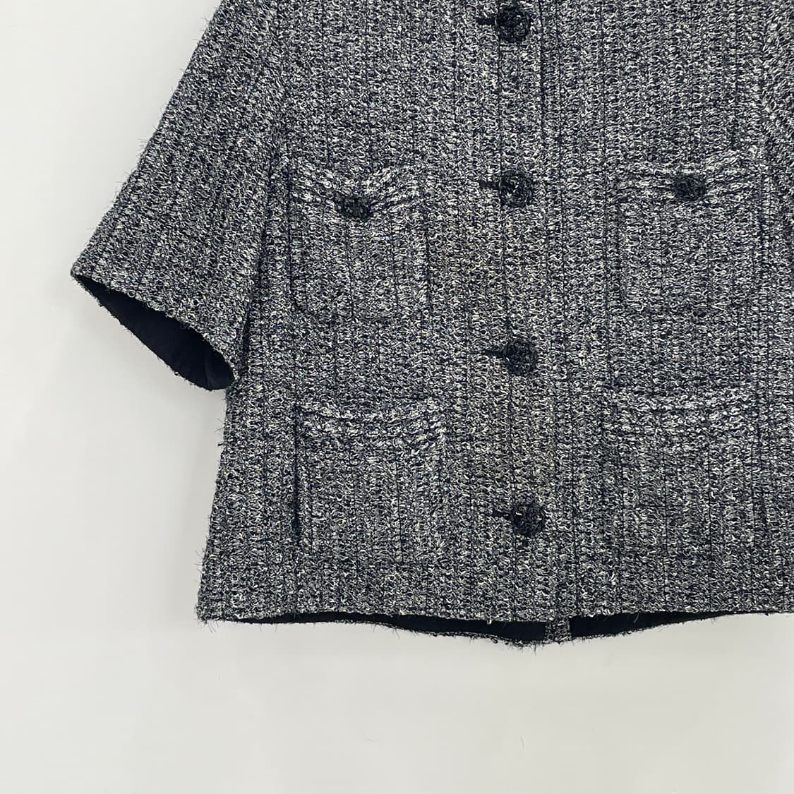 타임 반팔 트위드 자켓 66-77 상품이미지3