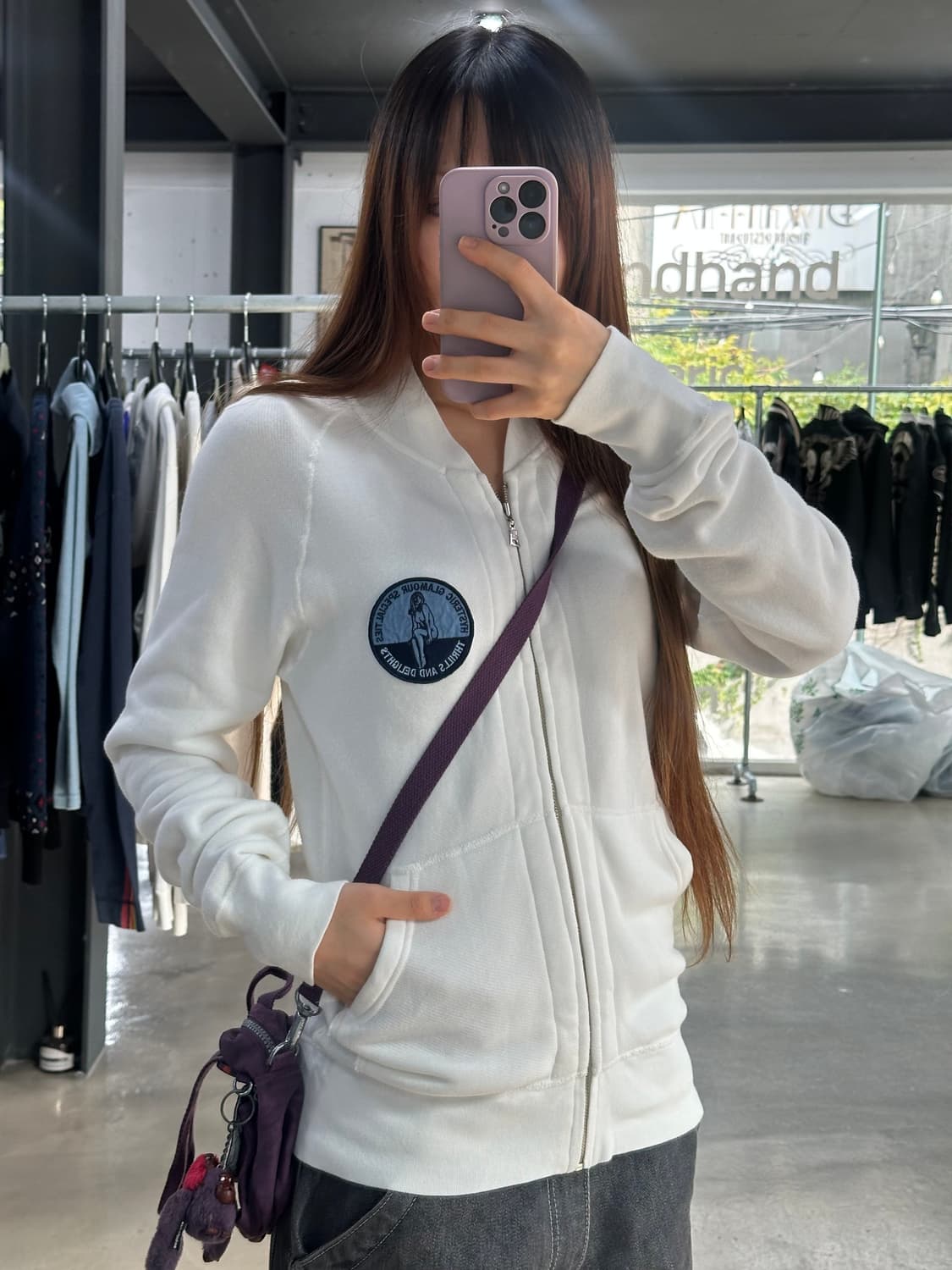 히스테릭글래머 히스걸와펜 스웻 스타디움집업 상품이미지4
