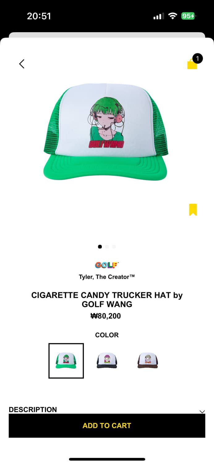 골프왕 CIGARETTE CANDY TRUCKER HAT 상품이미지2