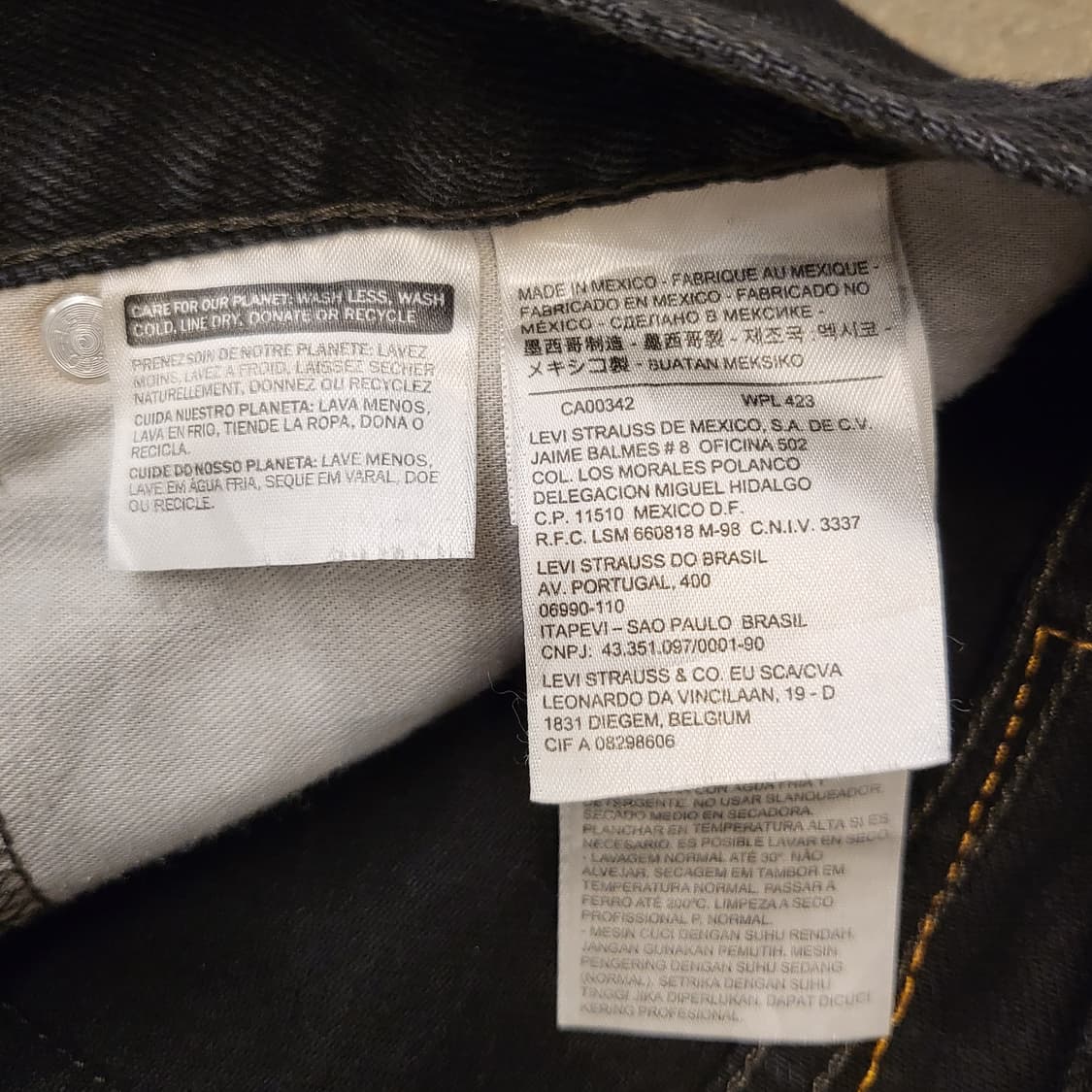 미국빈티지 리바이스505 블랙진 데님팬츠 청바지 상품이미지4