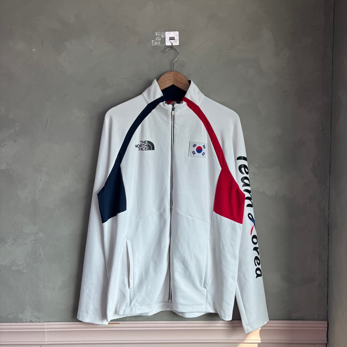 노스페이스 국대 팀코리아 집업 화이트 상품이미지1