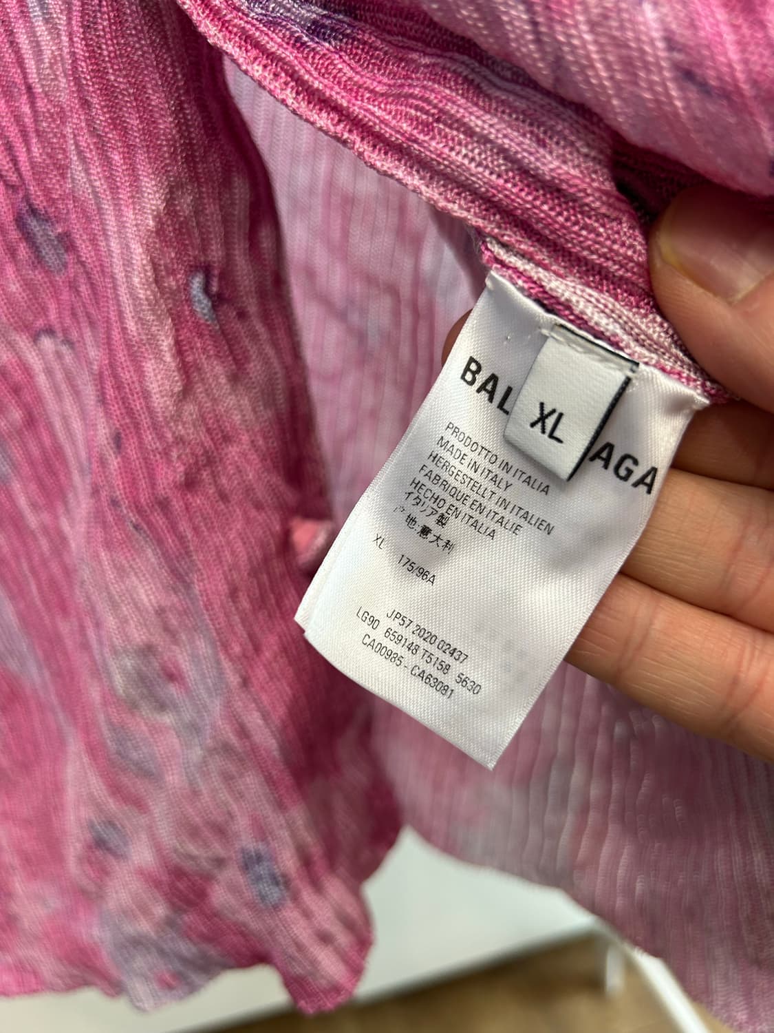 발렌시아가 셀프 타이 플리츠 셔츠 상품이미지8