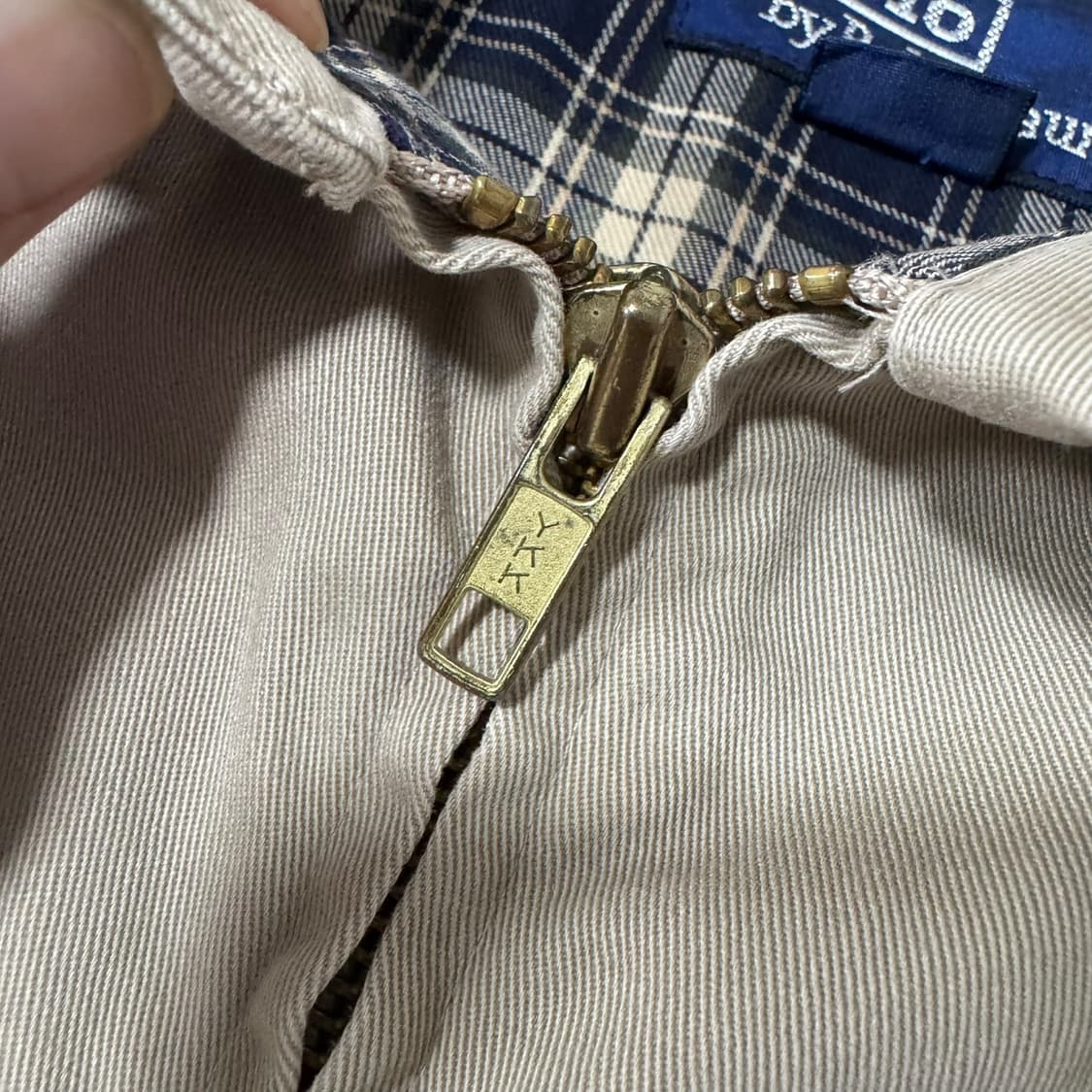 폴로 랄프로렌 블랙와치 베이지 스윙톱 자켓 상품이미지4
