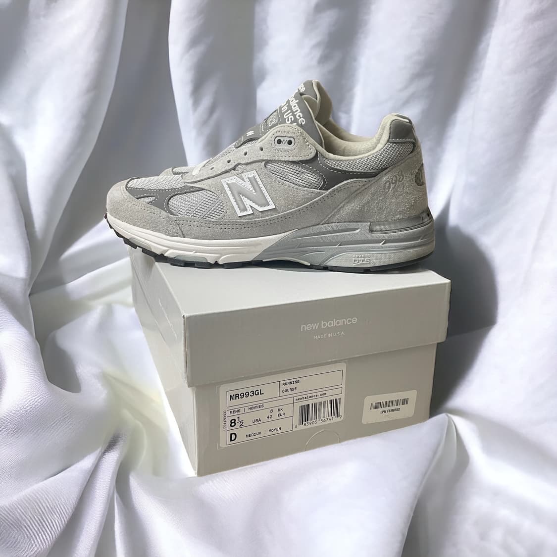 New Balance 993 Gray White 상품이미지3