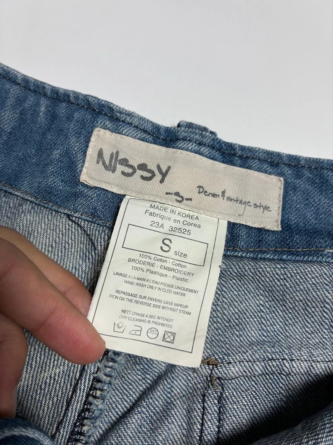 Nissy Y2K 멀티포켓 카고 데님 반바지 R1220 상품이미지8