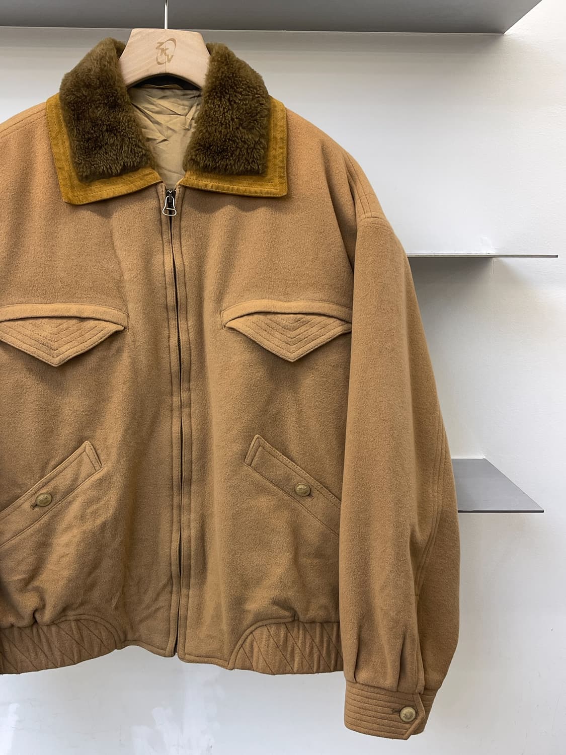 Cristiano Di Thiene 90s 이탈리아 쉐르파 카라 자켓 상품이미지3