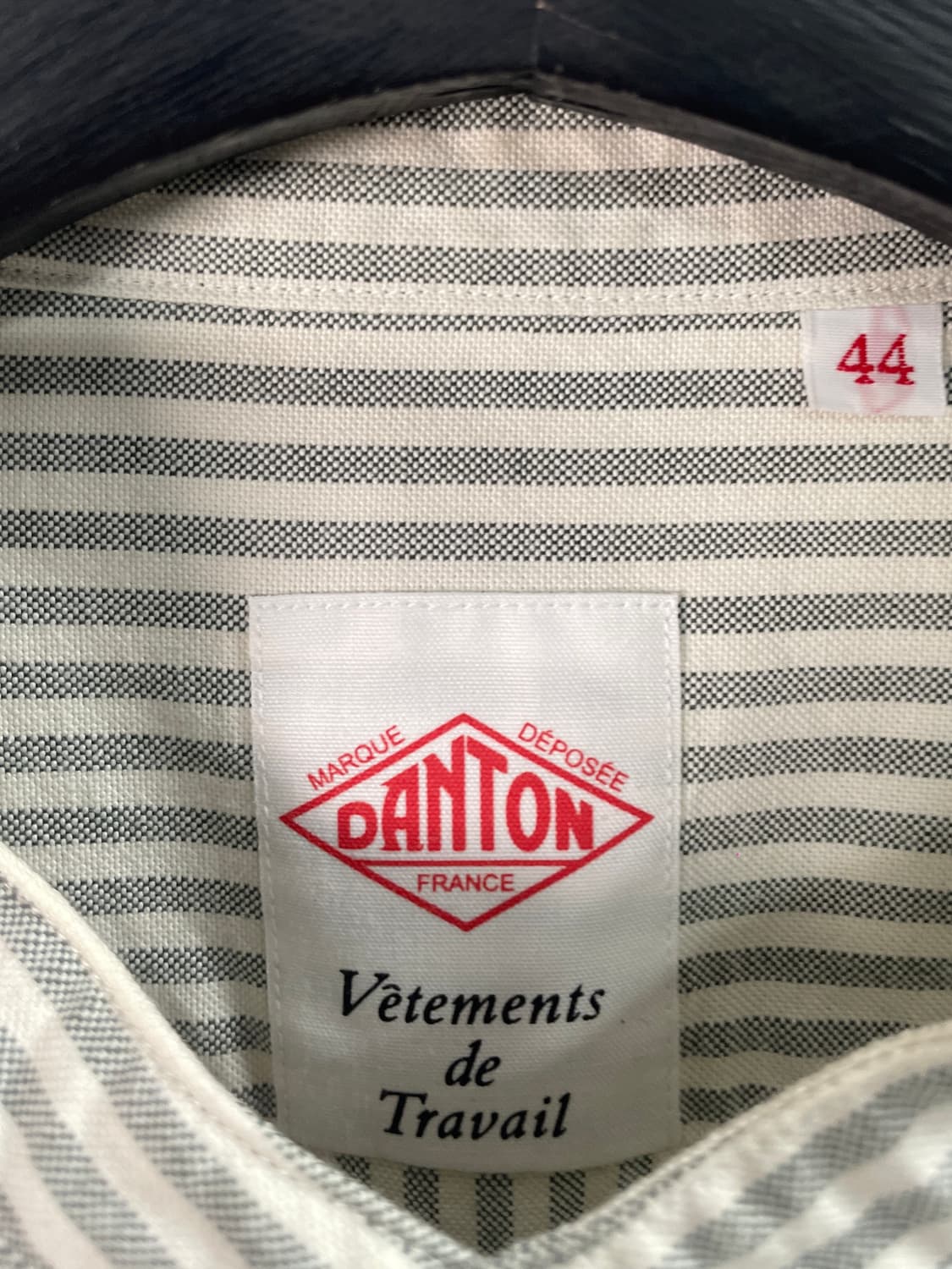 단톤 스트라이프 옥스포드 밴드 셔츠 (on.676) 상품이미지8