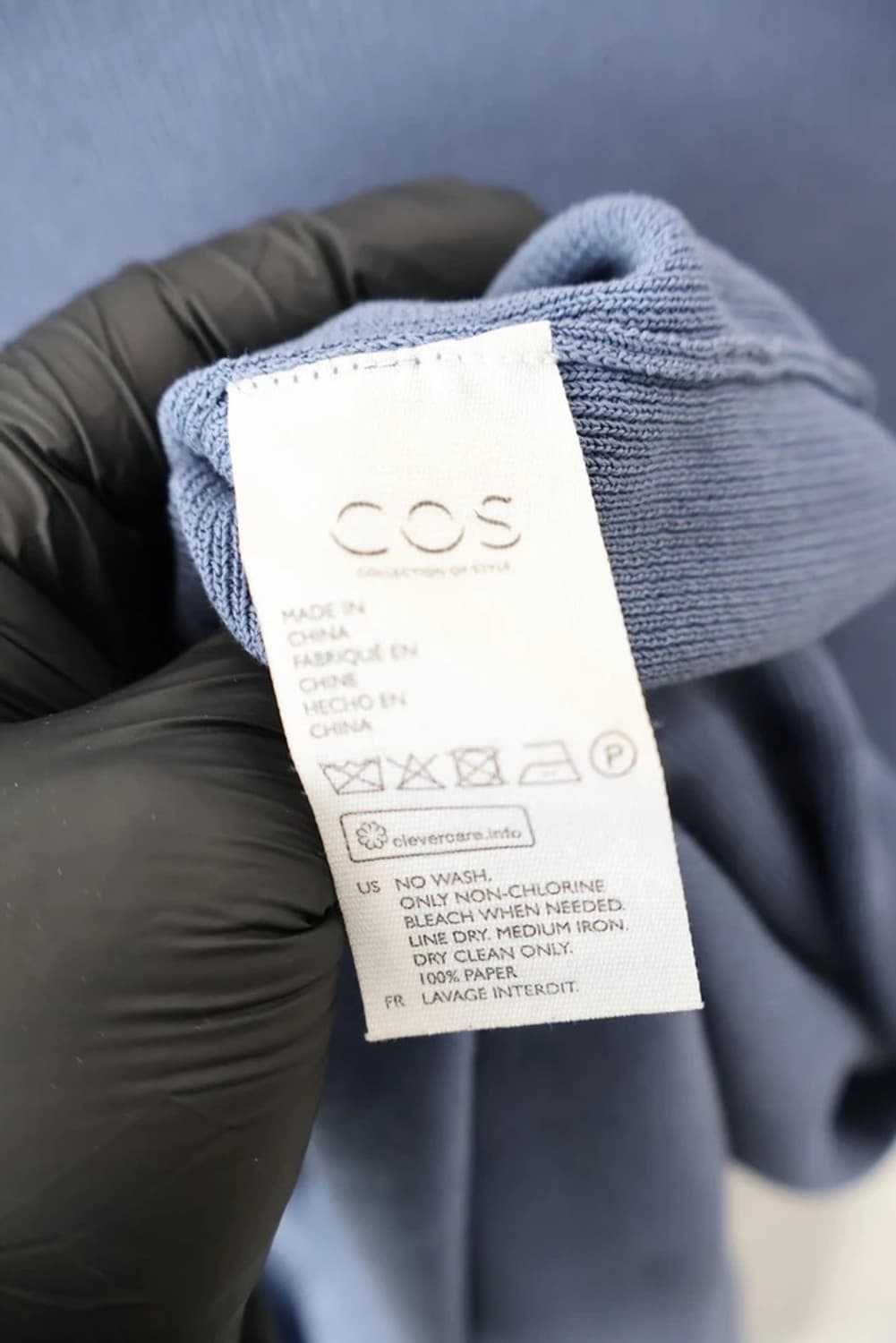 COS Blue Knit Short Sleeve T Shirt 상품이미지6