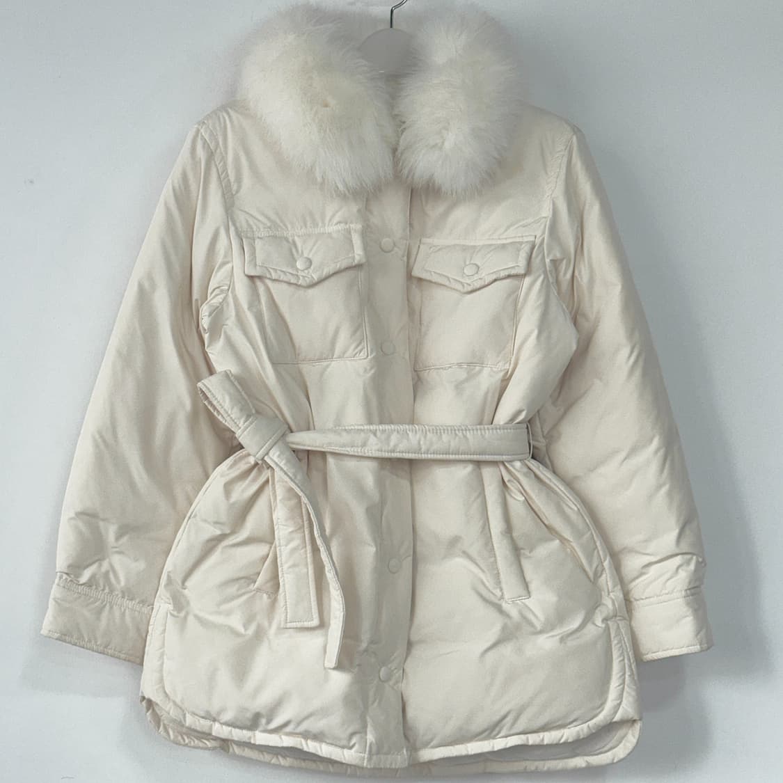 NW1423 뷰드팍 시어링 퍼 다운 패딩 상품이미지3