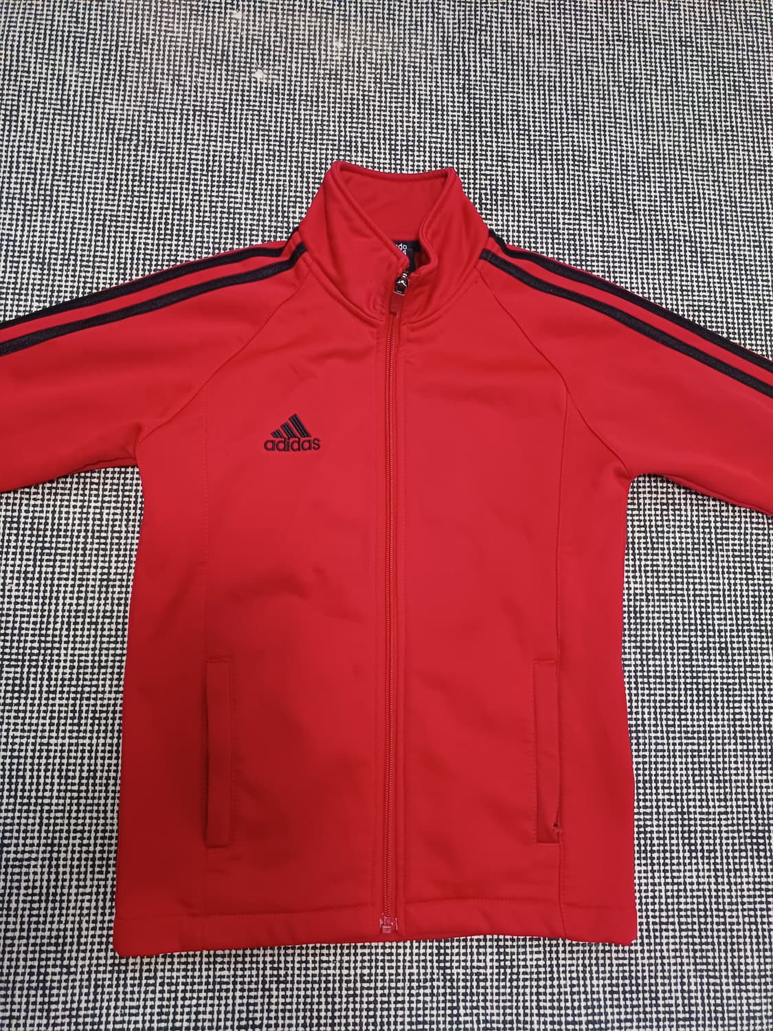 아디다스 레드 컬러 트랙탑 (저지)-초등저학년용 상품이미지1