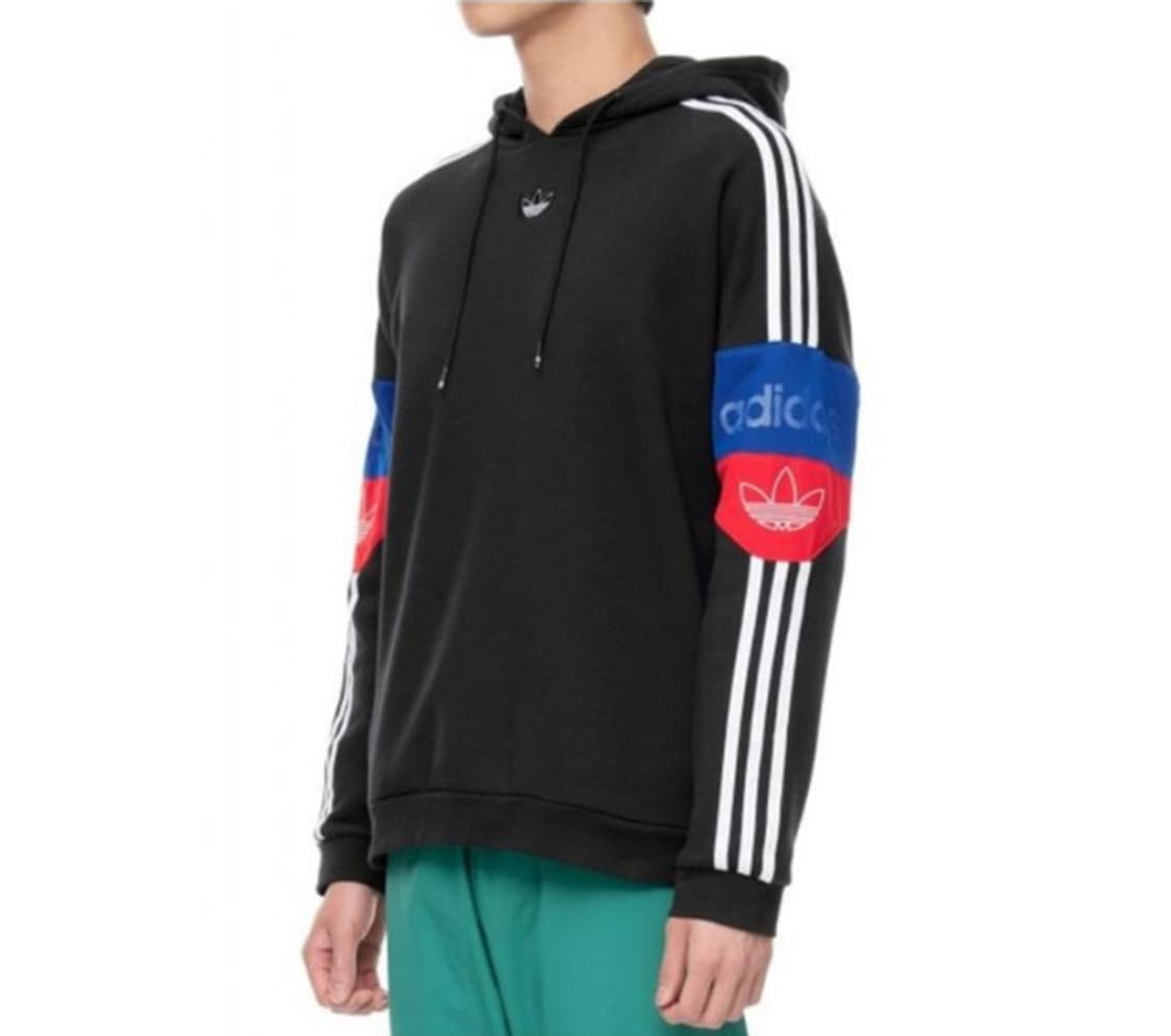 L) 아디다스 트레 포일 로고 후드티 후드티셔츠 상품이미지1
