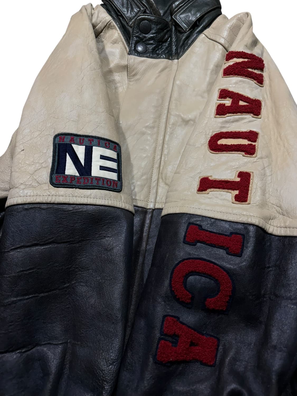 Nautica 노티카 쉽스킨 바시티 자켓 상품이미지2