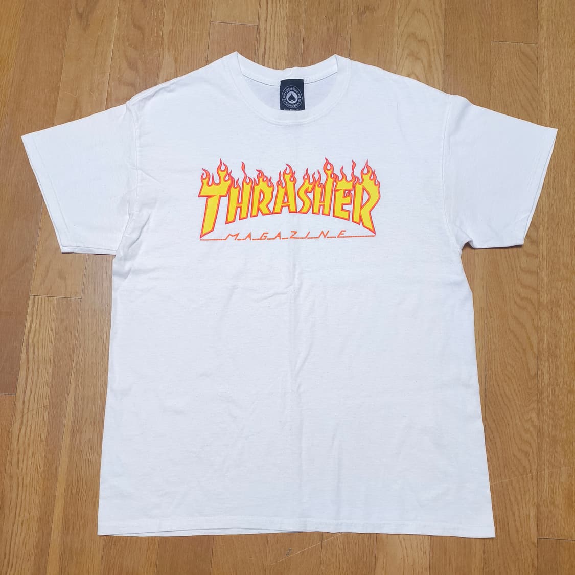 [L] 트래셔(THRASHER) 불꽃 로고 티셔츠 상품이미지2