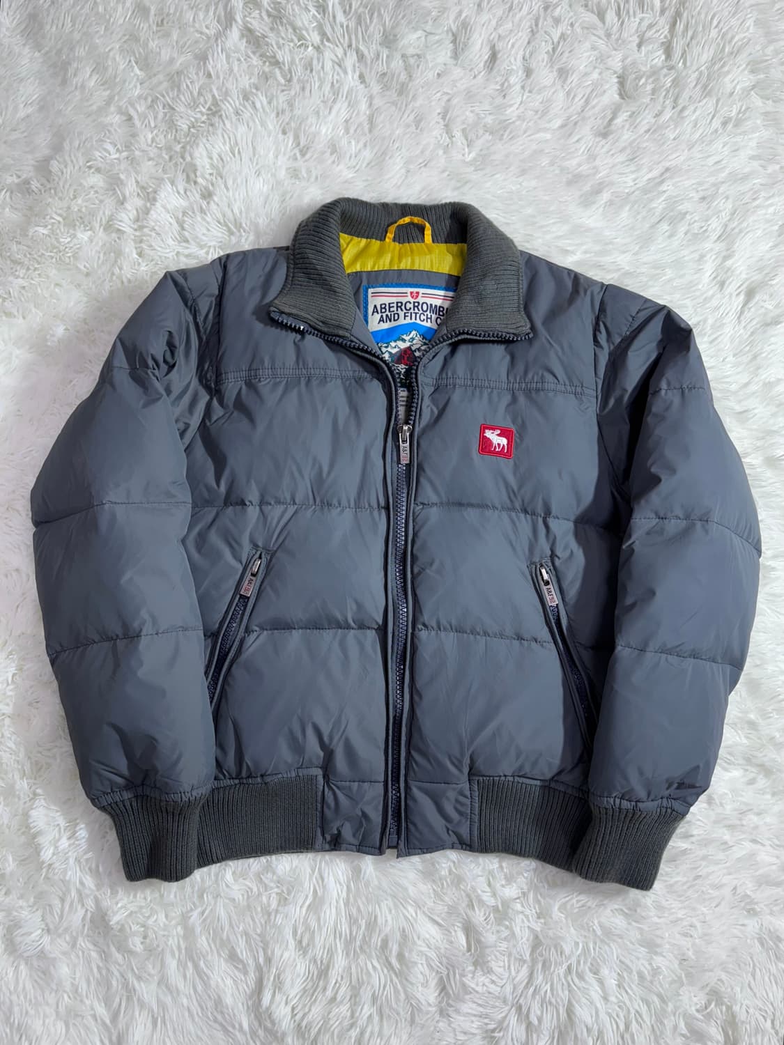 아배크롬비 그레이 패치로고 다운 패딩  상품이미지3