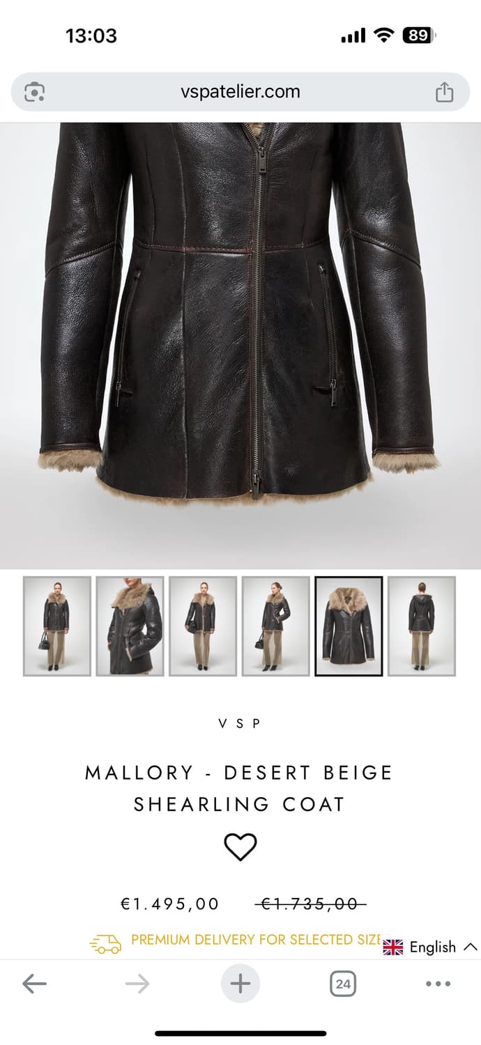 [정가300] V.SP 명품 무스탕 타임 코트 퍼 한섬 상품이미지3