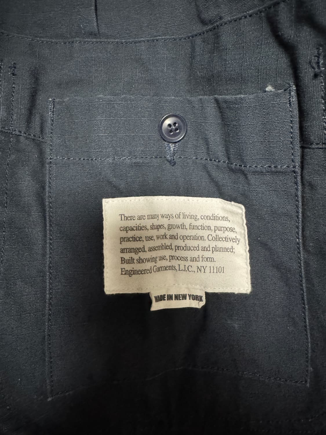 엔지니어드가먼츠 베드포드 네이비 M 상품이미지5