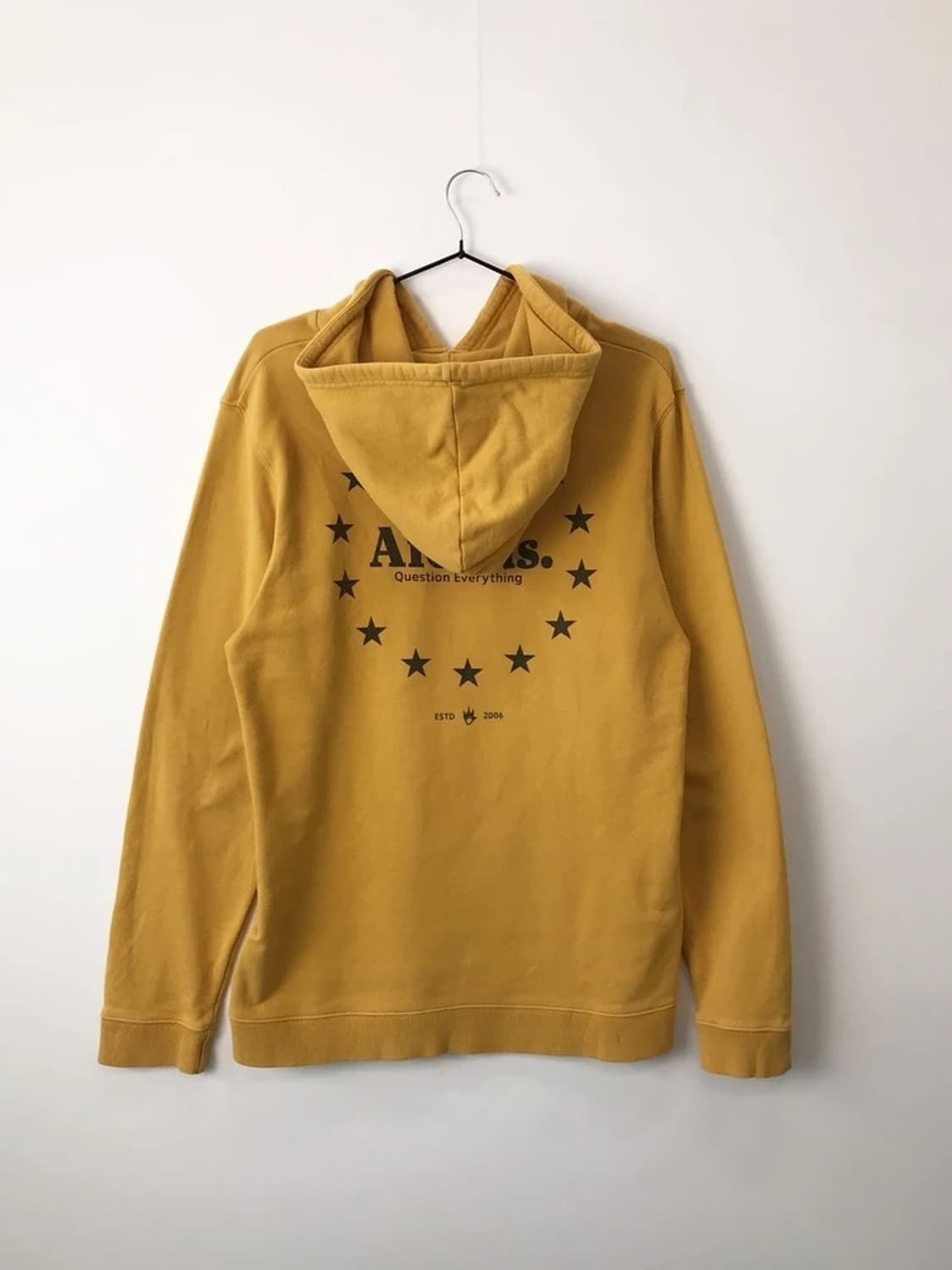 Afends Question Logo Mustard Hoodie 상품이미지4