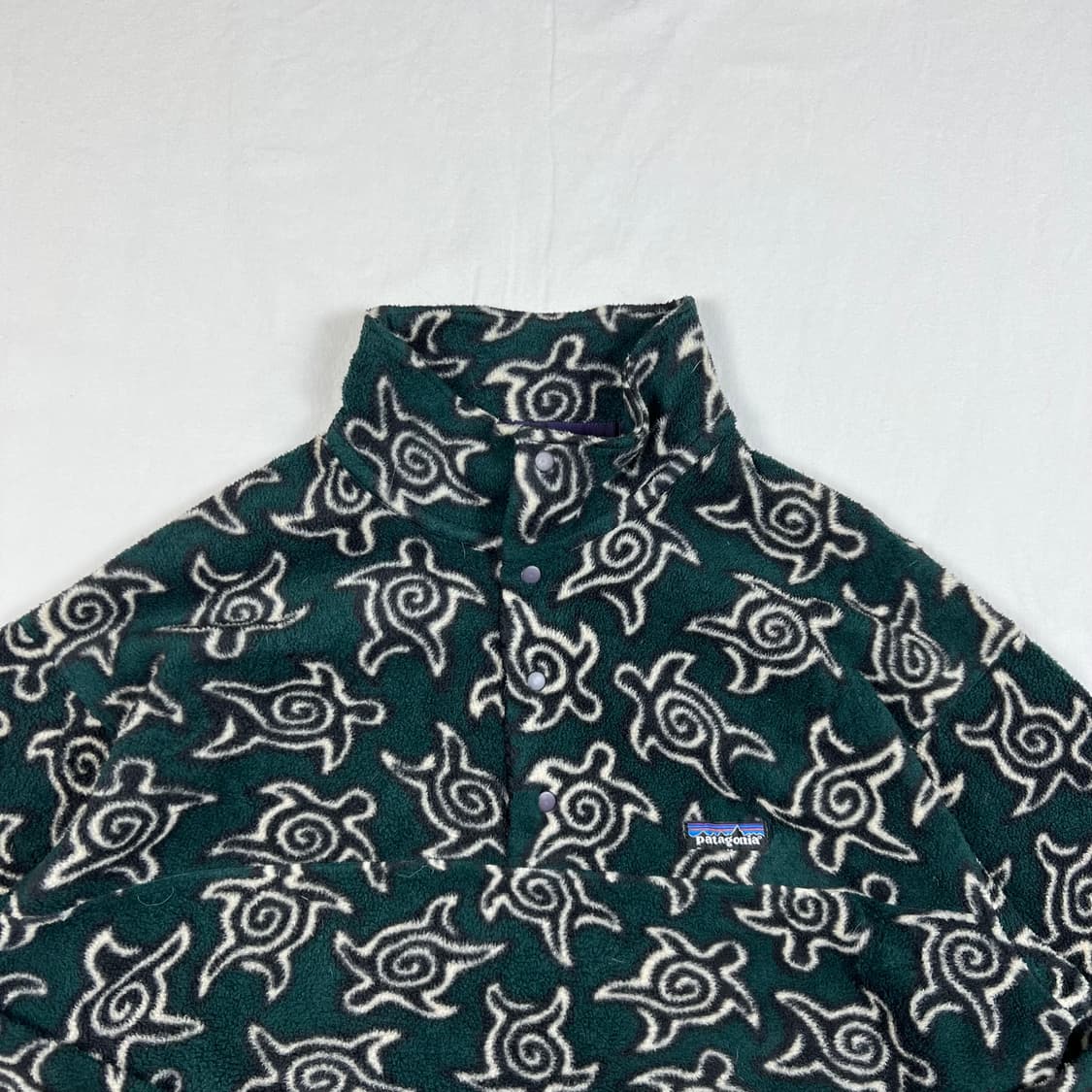 90s 파타고니아 거북이 패턴 신찰라 풀오버 플리스 상품이미지2