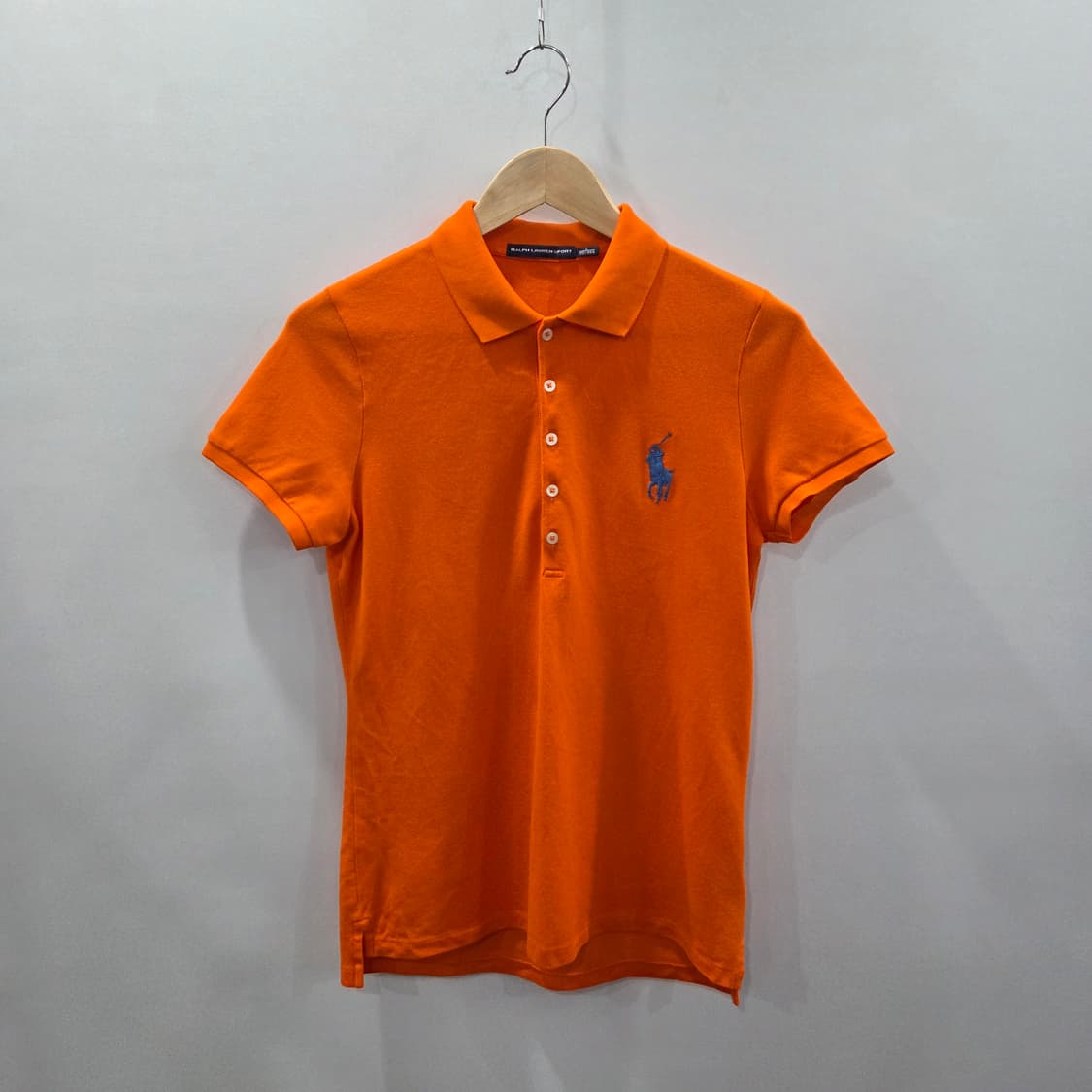 폴로랄프로렌 스포츠 우먼 피케 카라 반팔티 오렌지 L 상품이미지1
