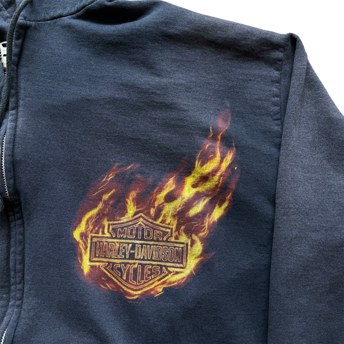 할리 데이비슨 플레임 이글 후드 집업 상품이미지4