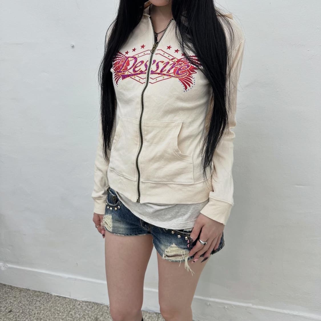 Dessire y2k printing hoodie 상품이미지2