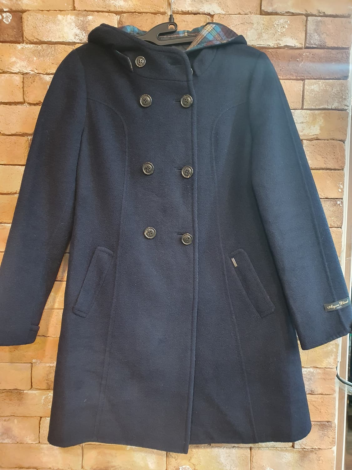 헤지스 네이비 더블 후드 코트 상품이미지2