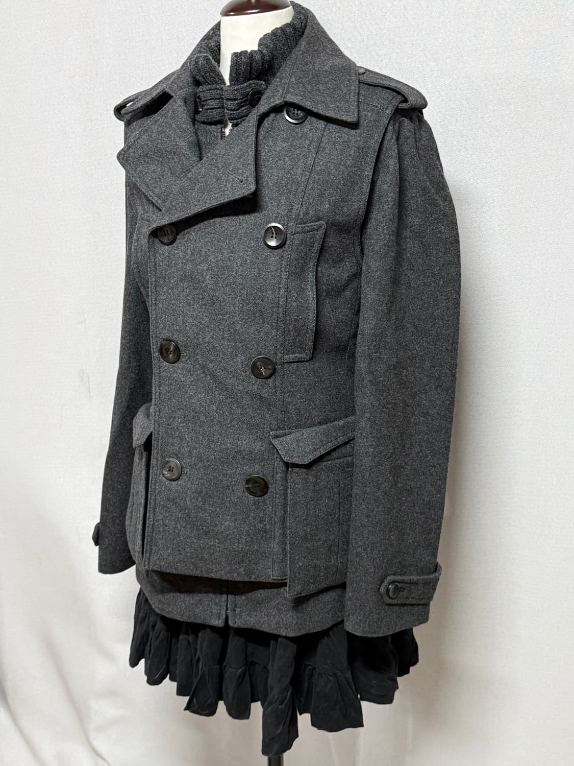 정품 WOOYOUNGMI 우영미 아카이브 더블숏코트 95 상품이미지3