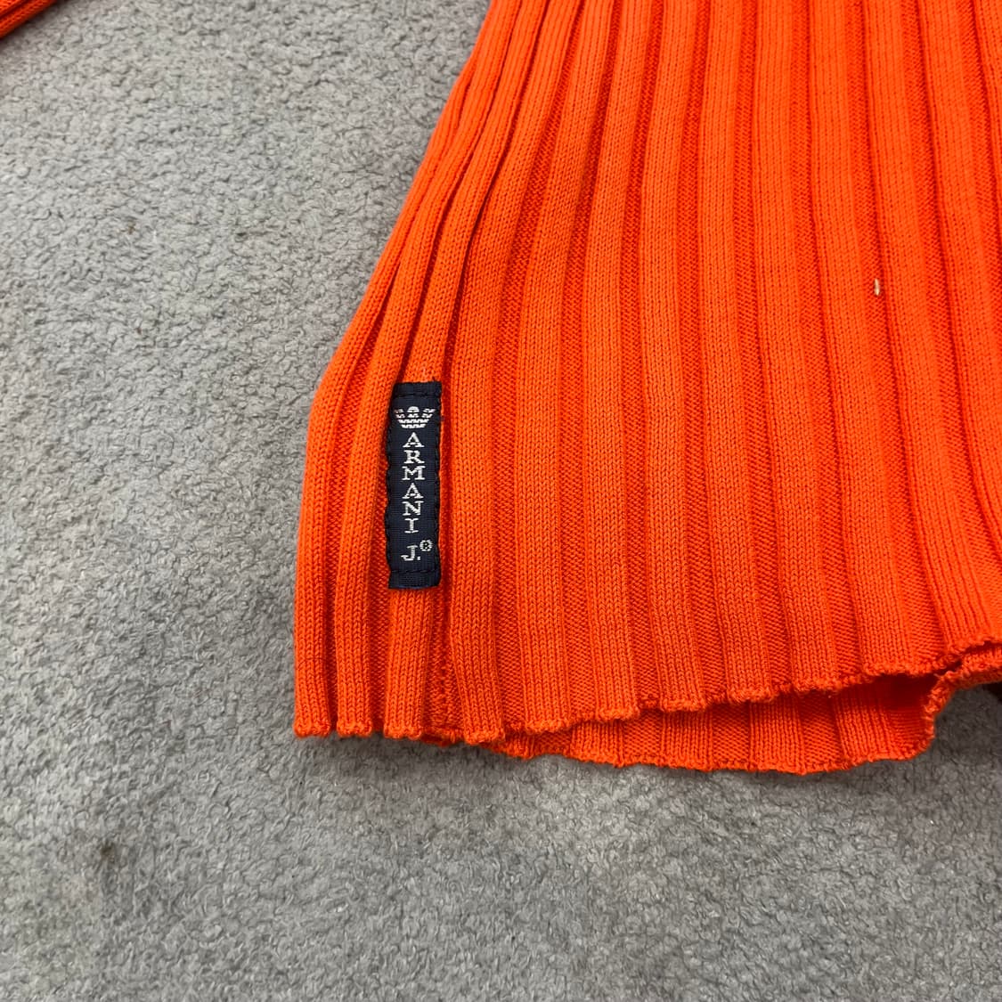 90 AJ Armani Jeans 오렌지색 니트 가디건 상품이미지5