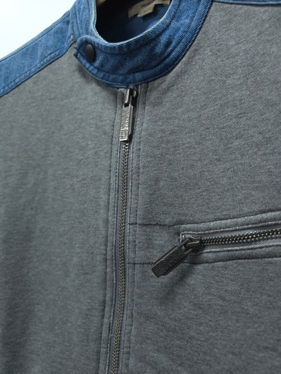[DKNY JEANS] 데님 배색 집업 라이더 자켓 (M) 상품이미지4