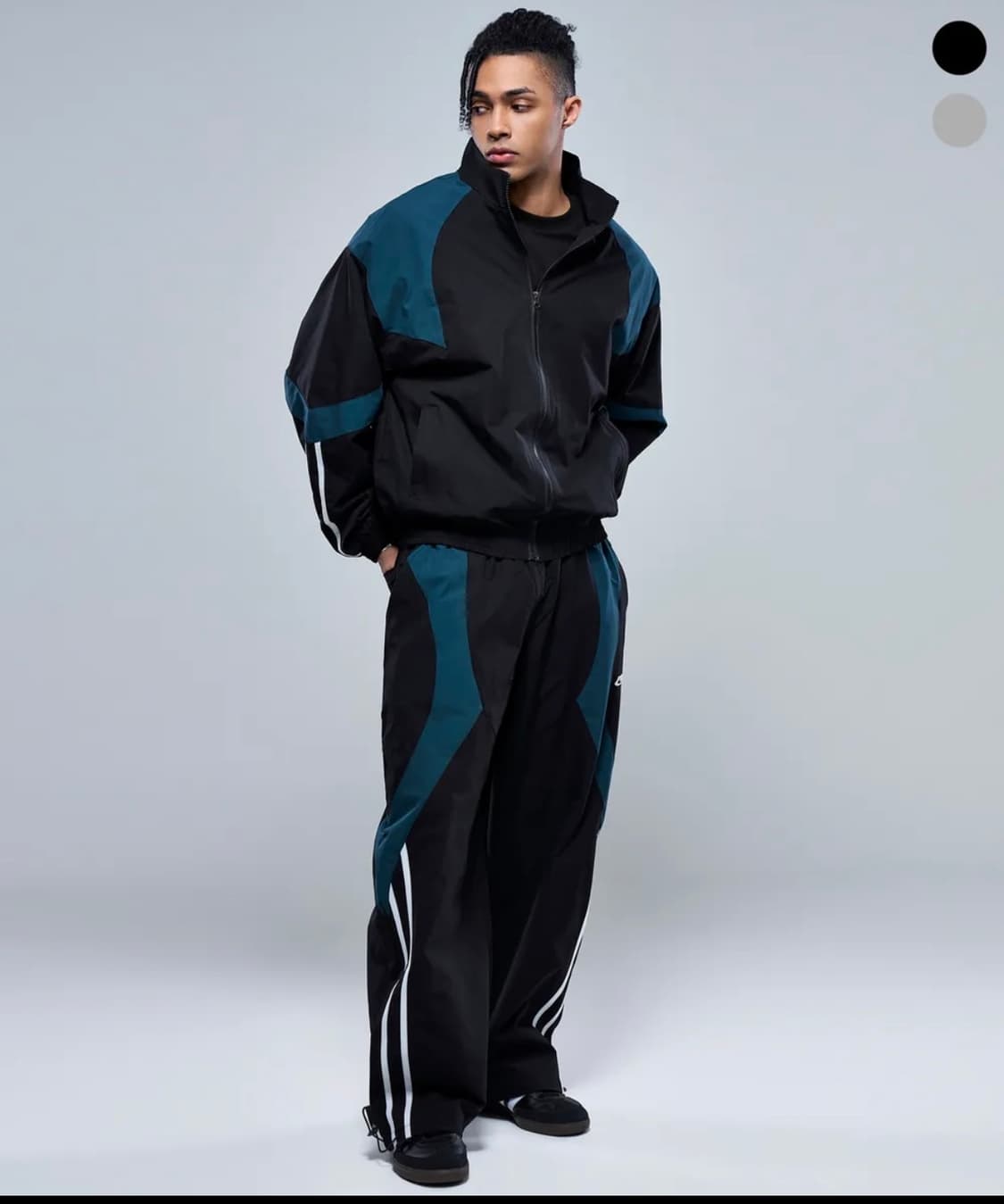 신상 피지컬가먼츠 P2514+P2515 배색 윈드브레이커 XL세트. 상품이미지1