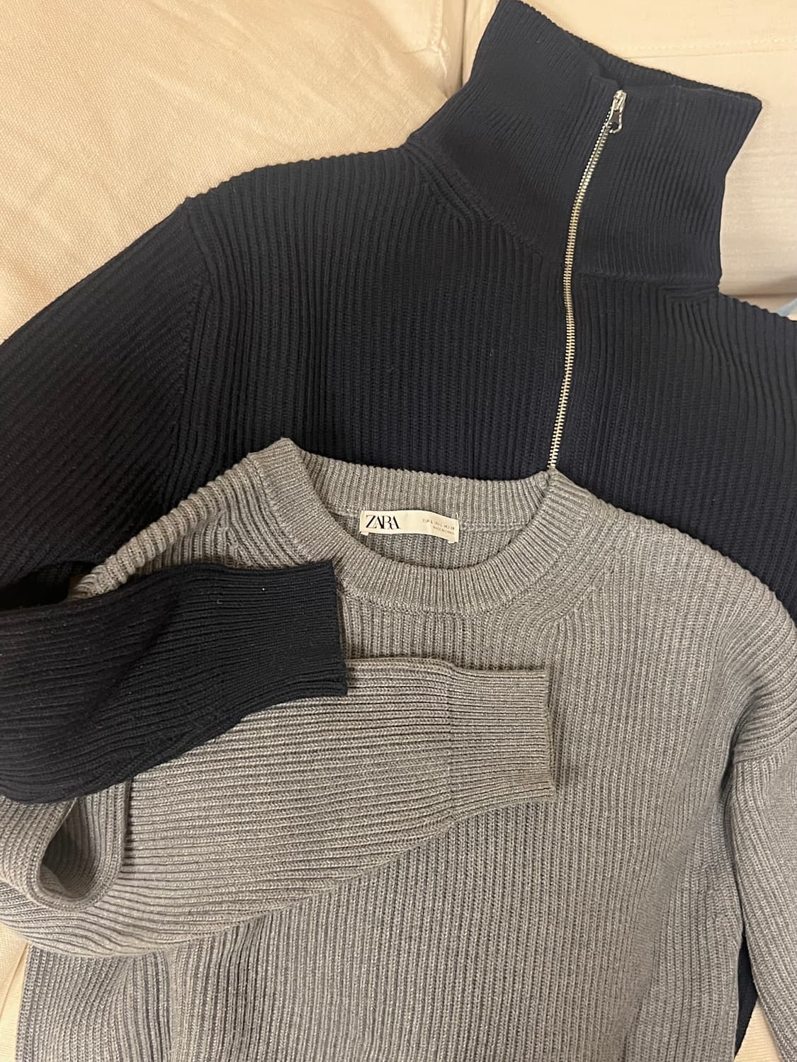 자라 니트 2종 (라운드,하이넥) 묶음판매 상품이미지3