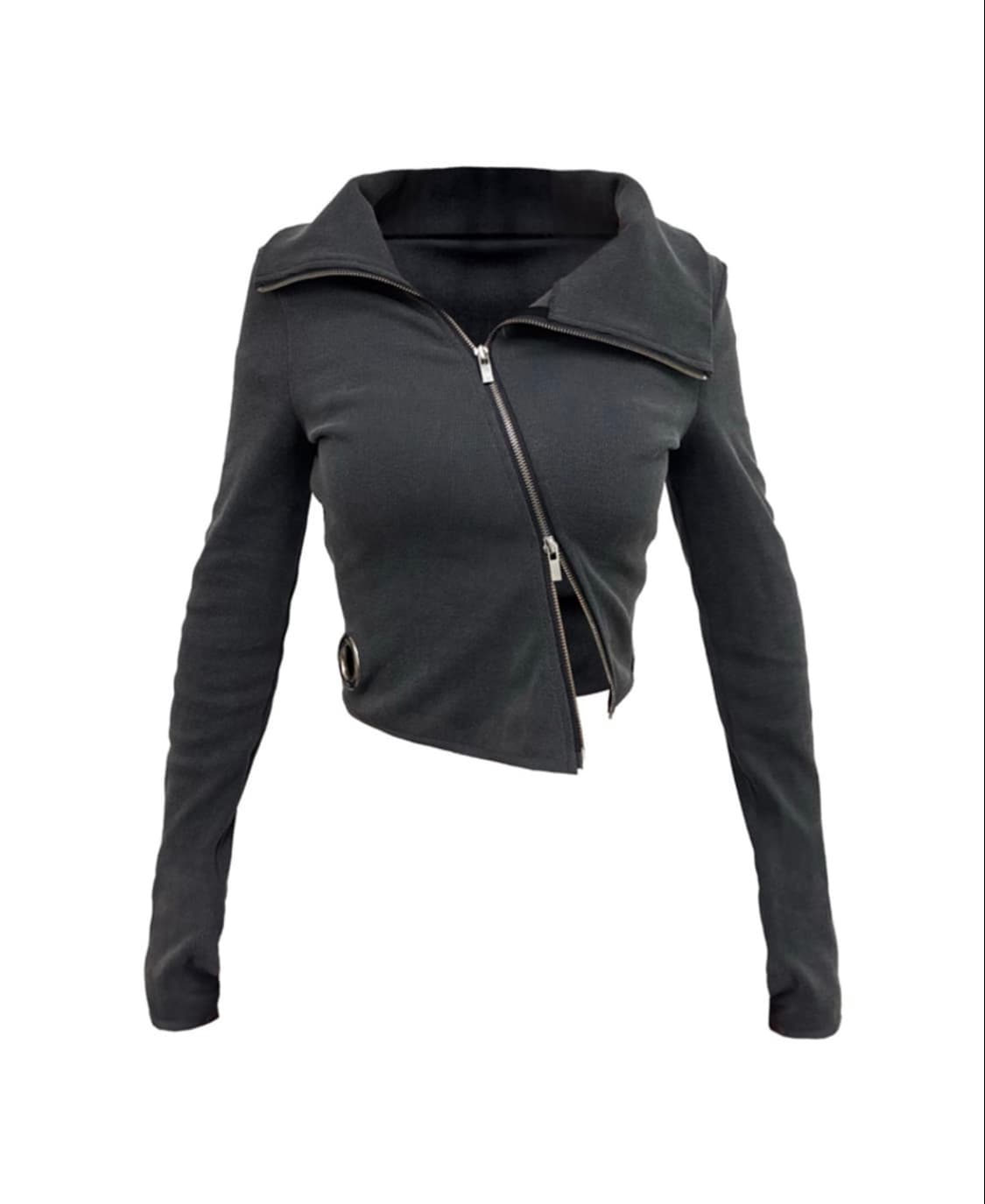 KIMYO Unbal full zipup top 키묘 언발 풀집업 탑 상품이미지1