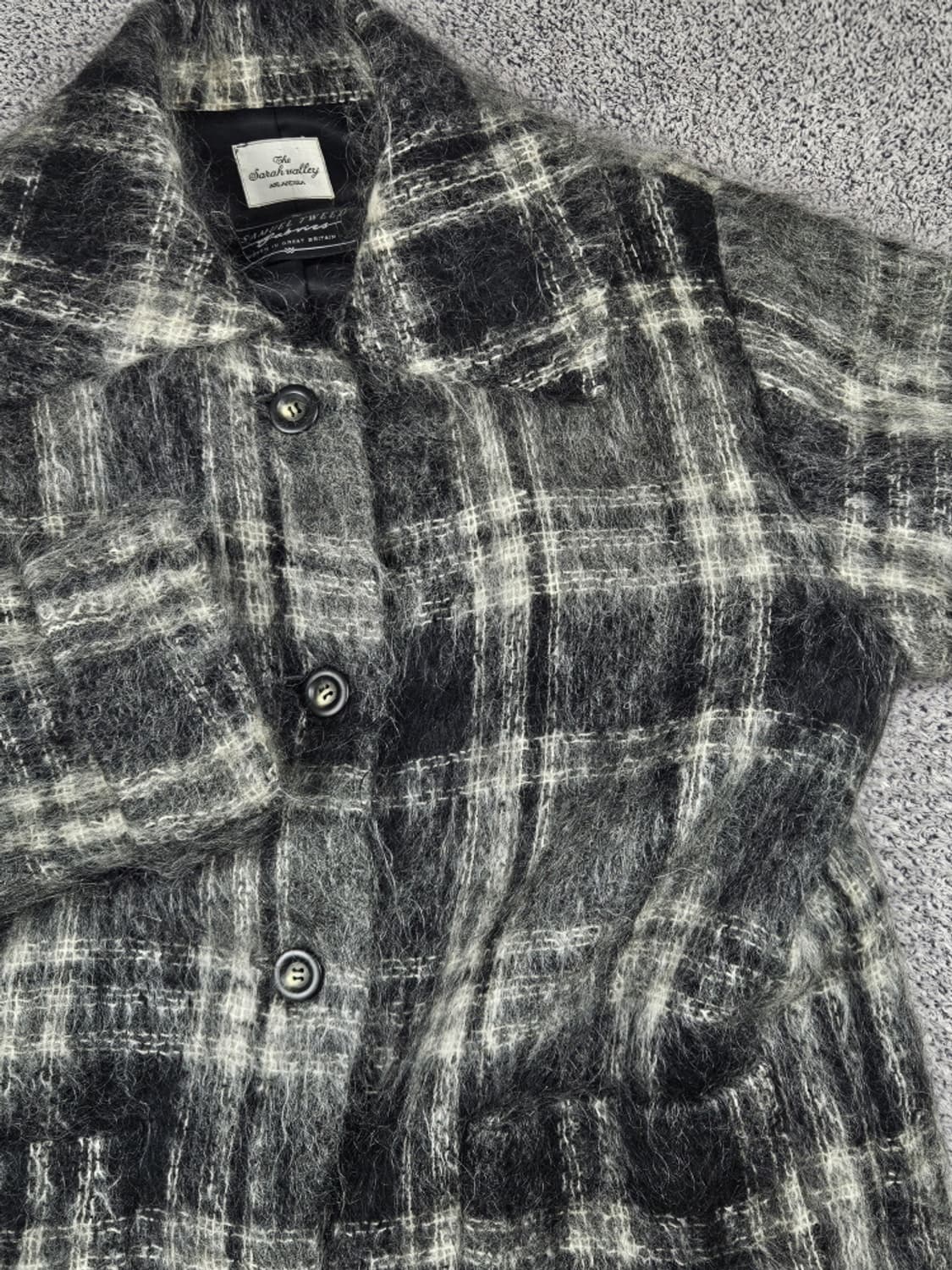 사무엘 트위드 패브릭스 모헤어 플래드 코트 (상세설명참조) / 10342 상품이미지6