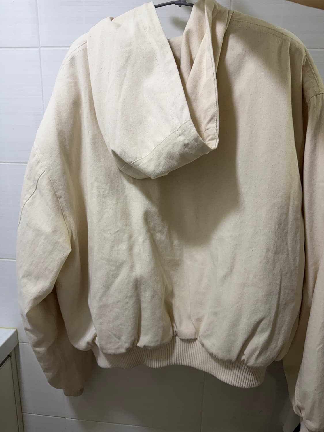 벨로엘 투웨이 오버핏 후드집업 오트밀 상품이미지5