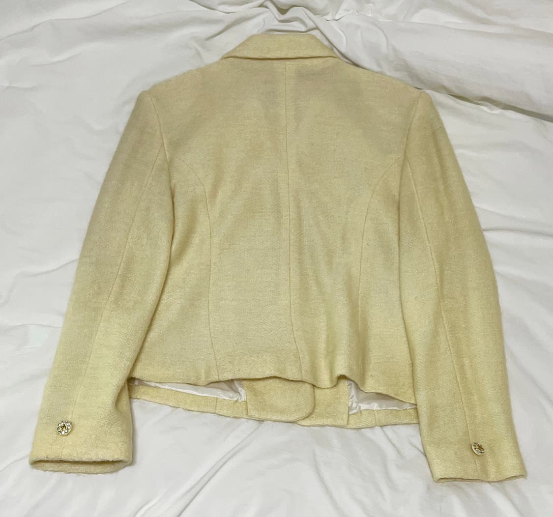 빈티지 ) 아이보리 모헤어 자켓 상품이미지4