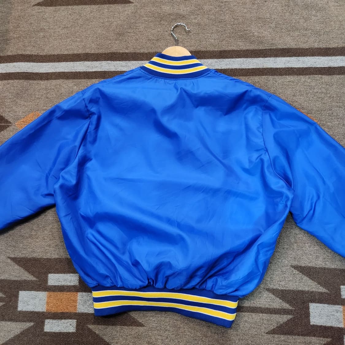 USA 90s 할로웨이 새틴 아노락 자켓 XL 바시티 상품이미지5